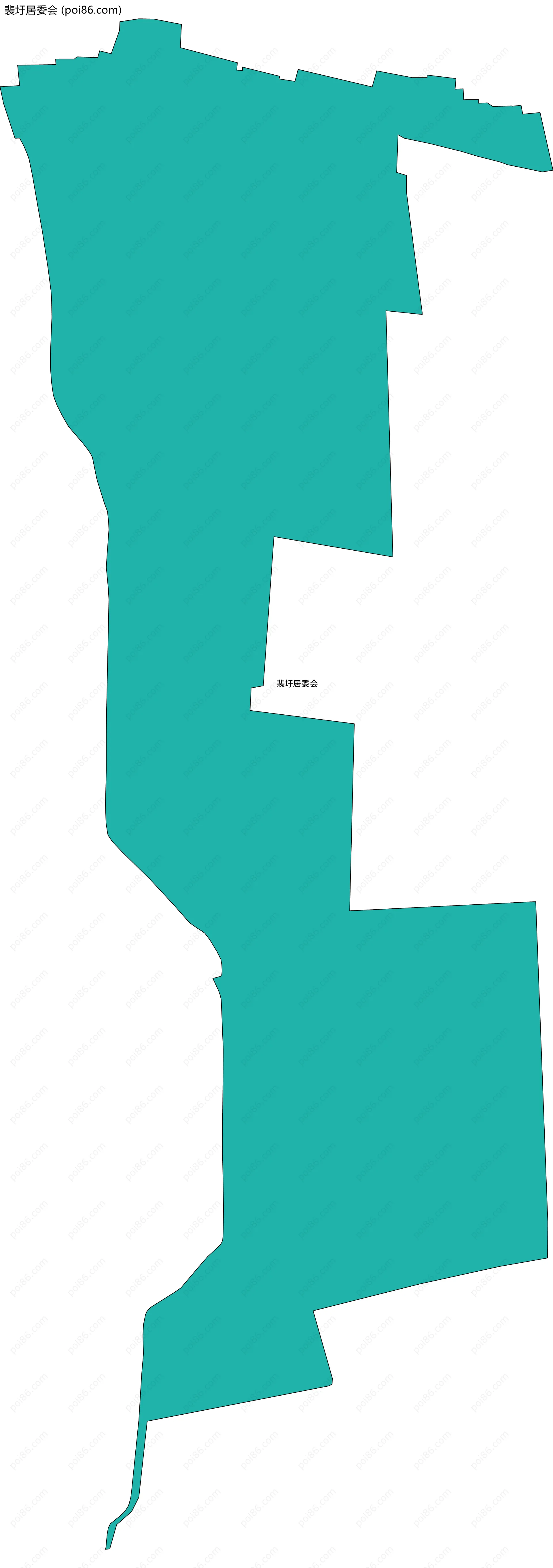 裴圩居委会边界地图