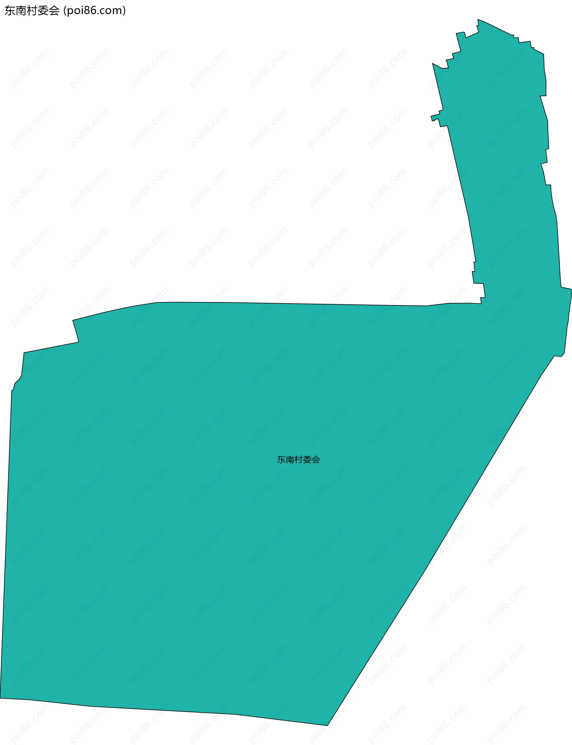 东南村委会边界地图