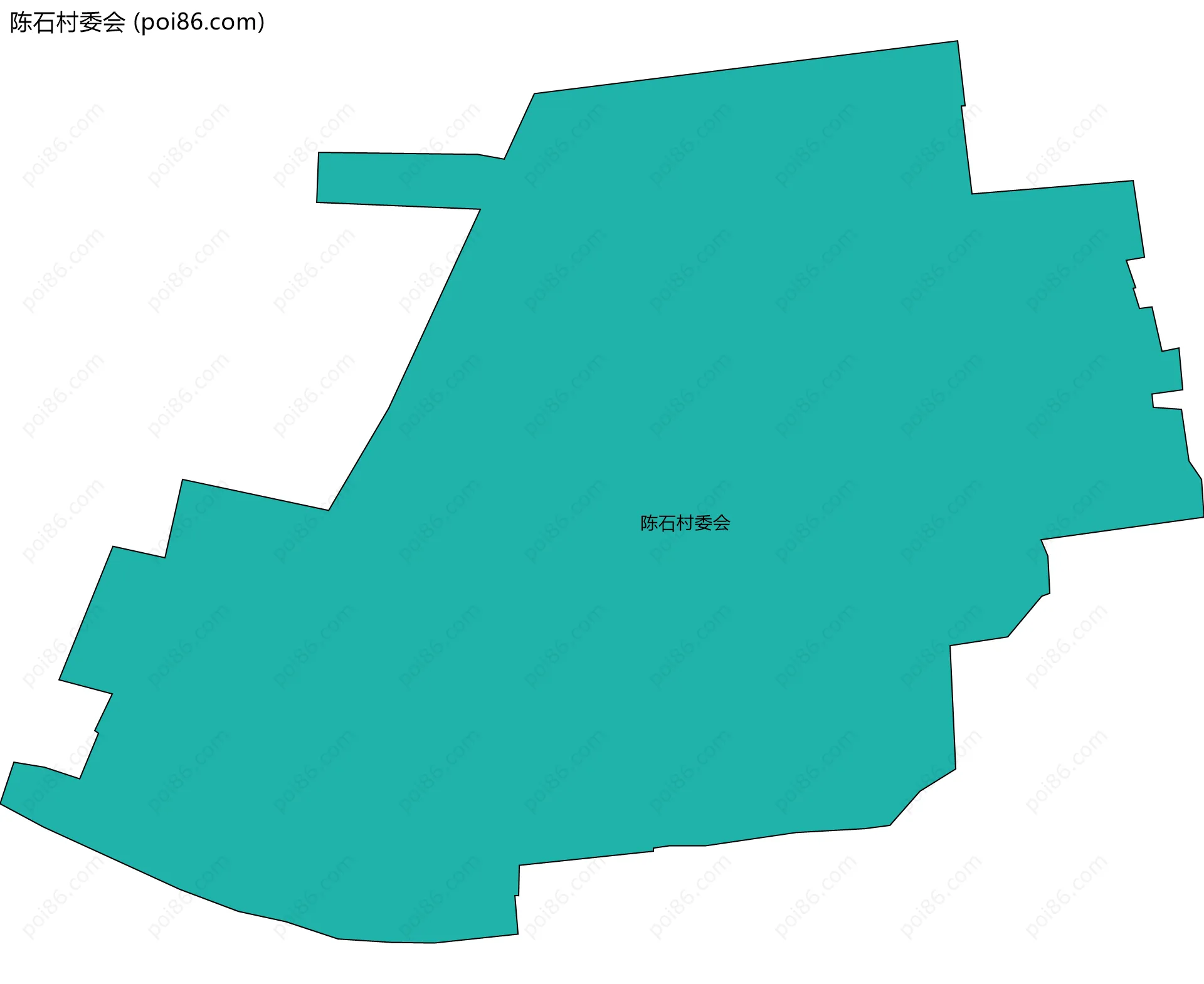 陈石村委会边界地图