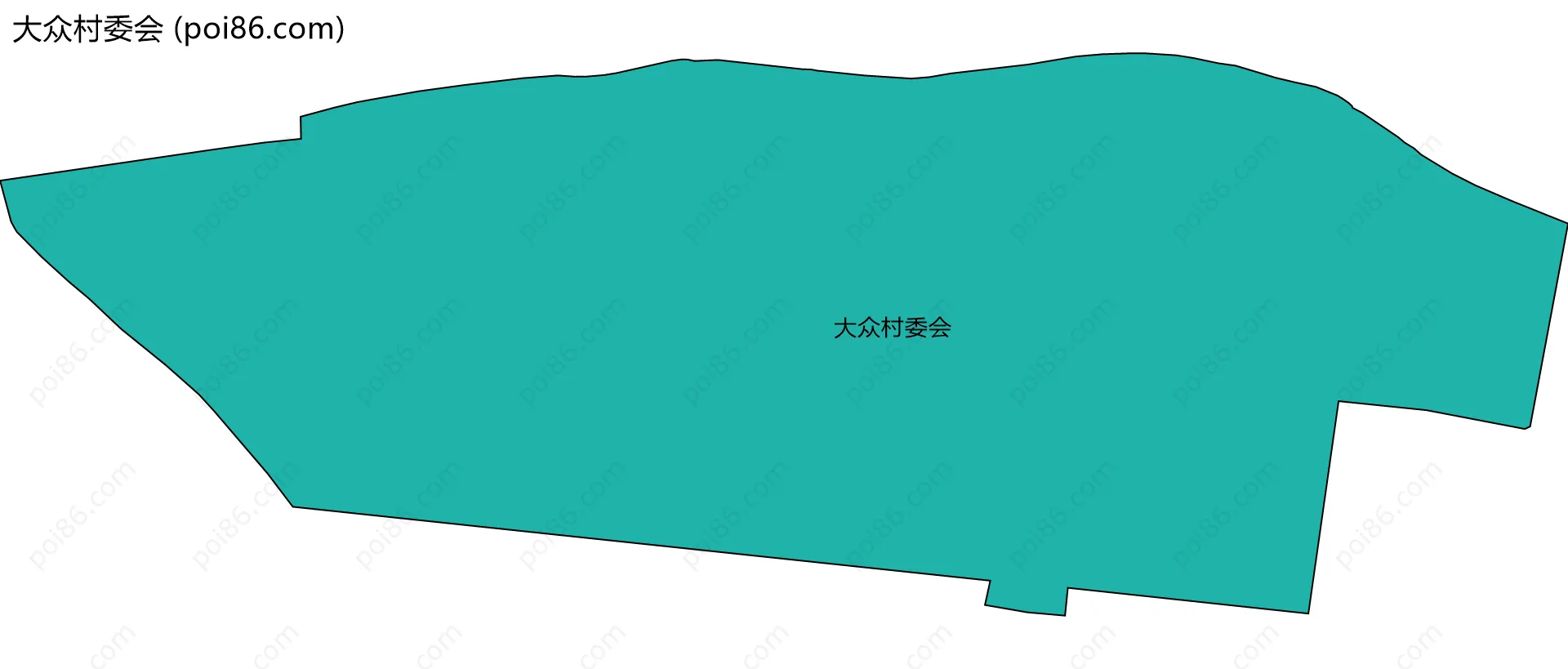 大众村委会边界地图