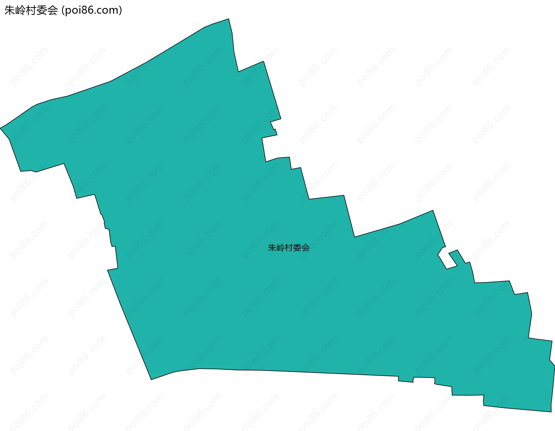 朱岭村委会边界地图