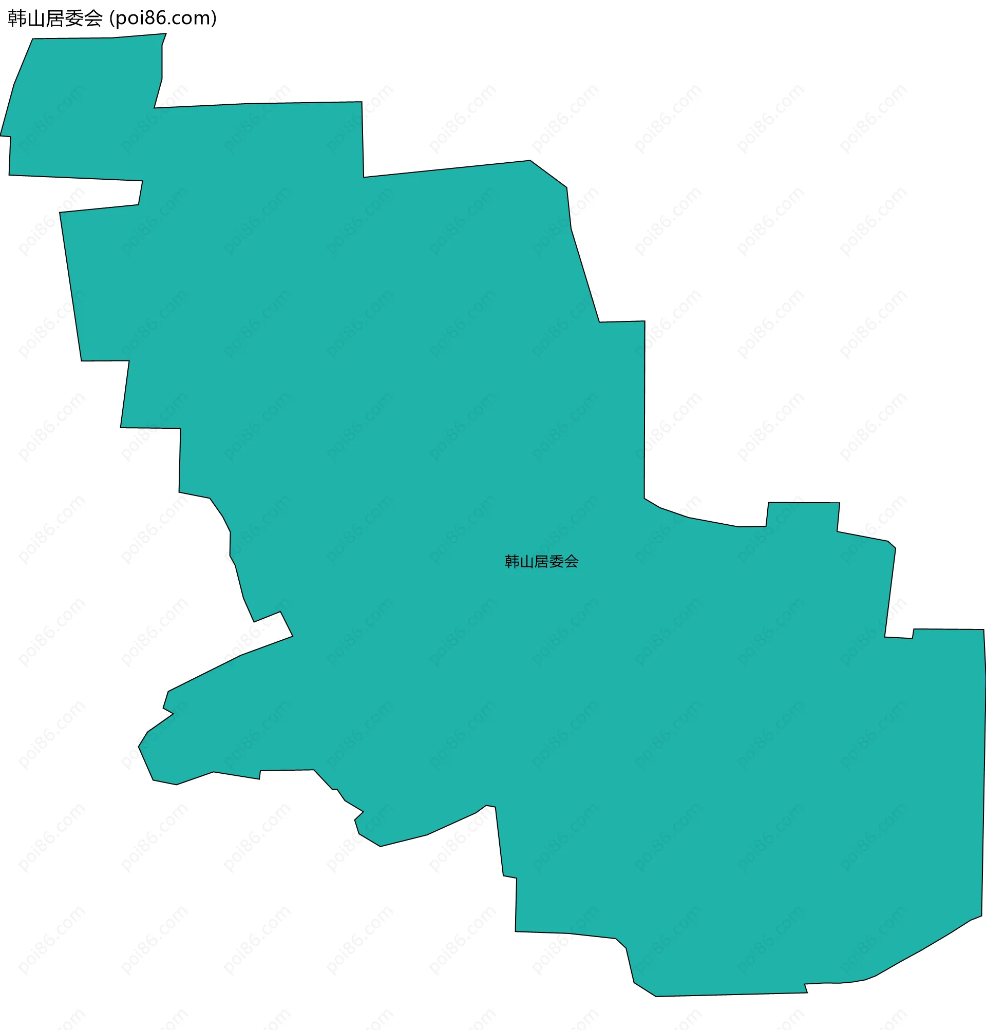 韩山居委会边界地图