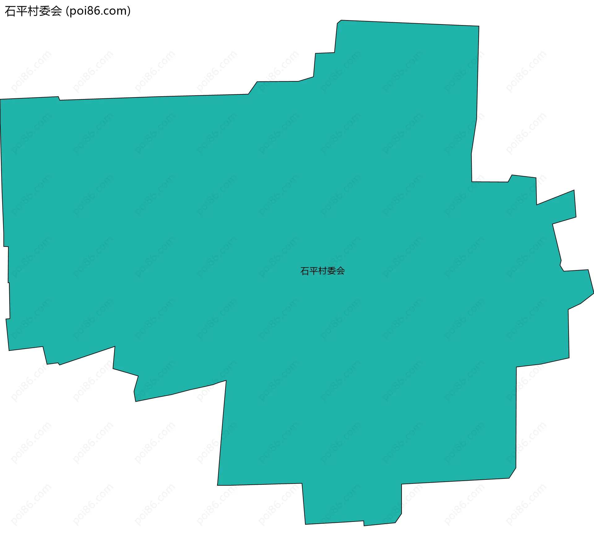 石平村委会边界地图