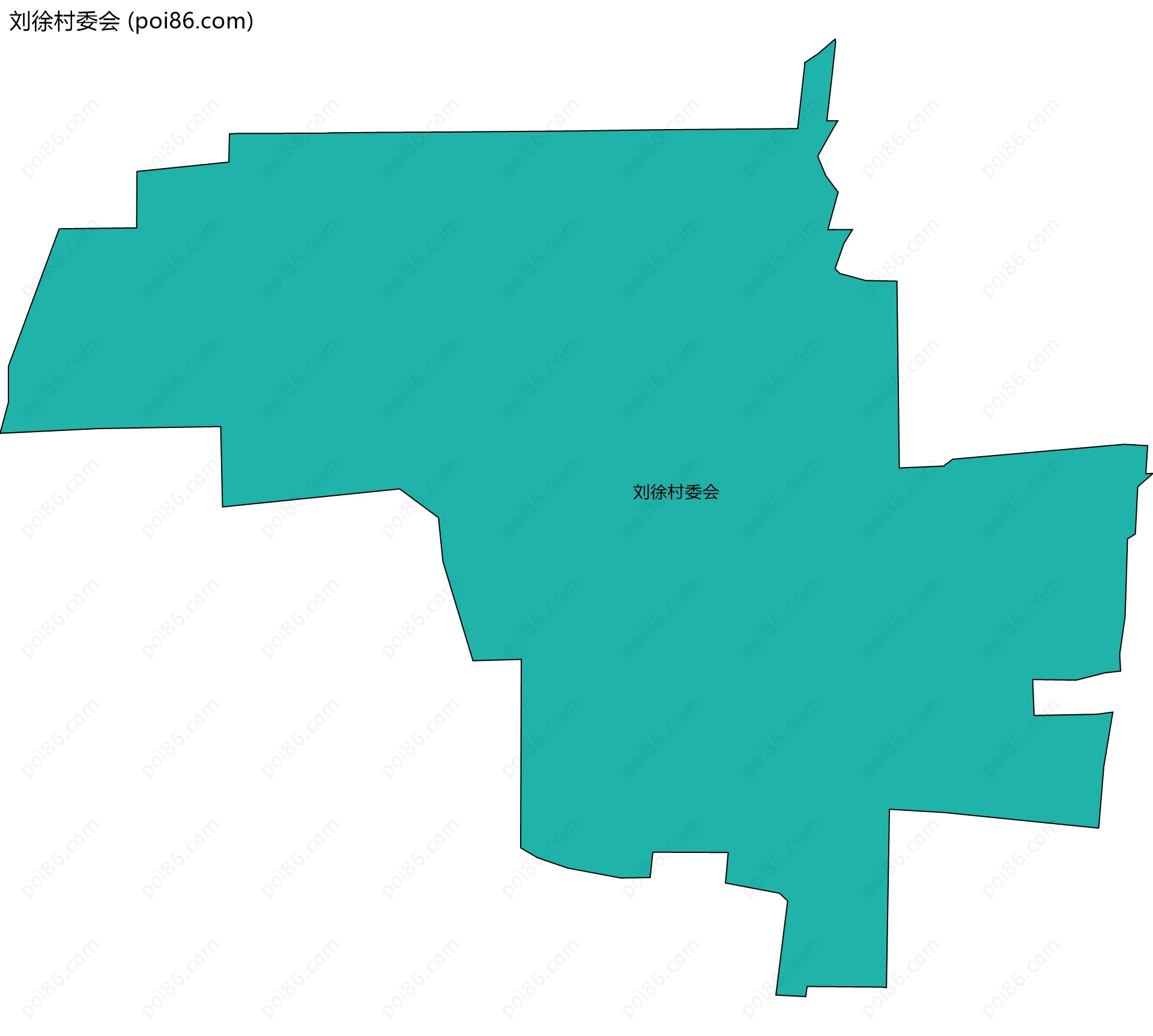 刘徐村委会边界地图