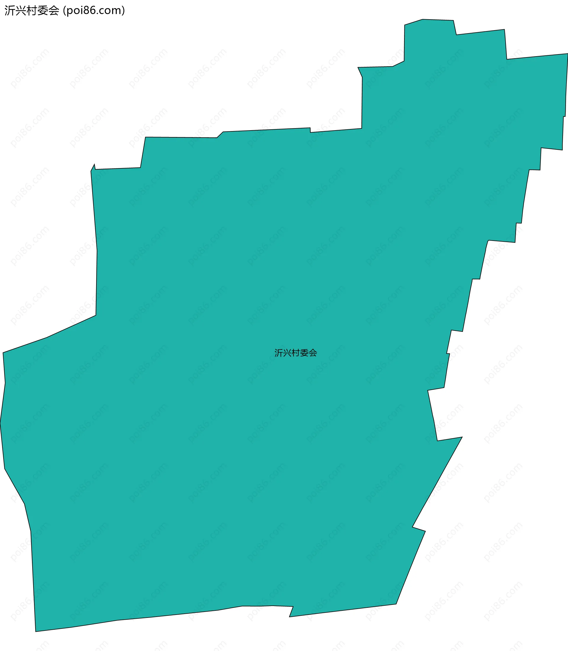 沂兴村委会边界地图