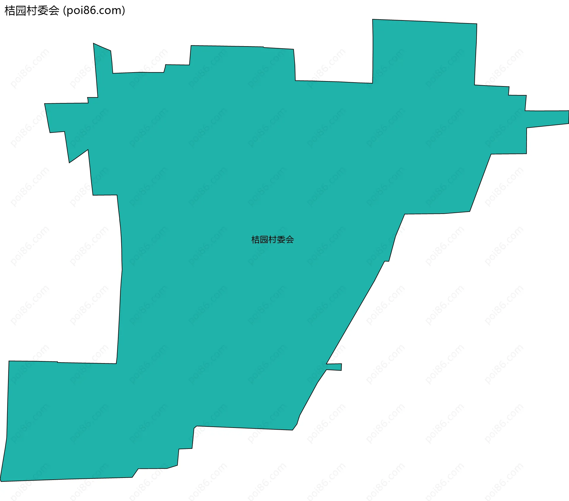 桔园村委会边界地图