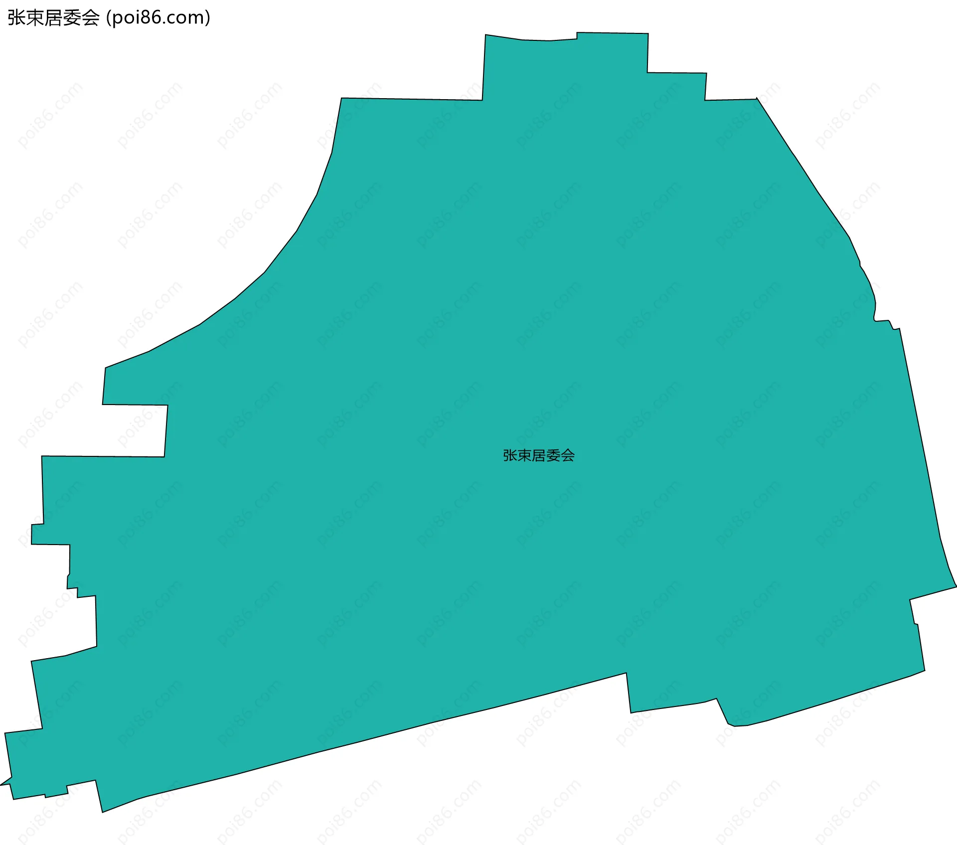 张束居委会边界地图