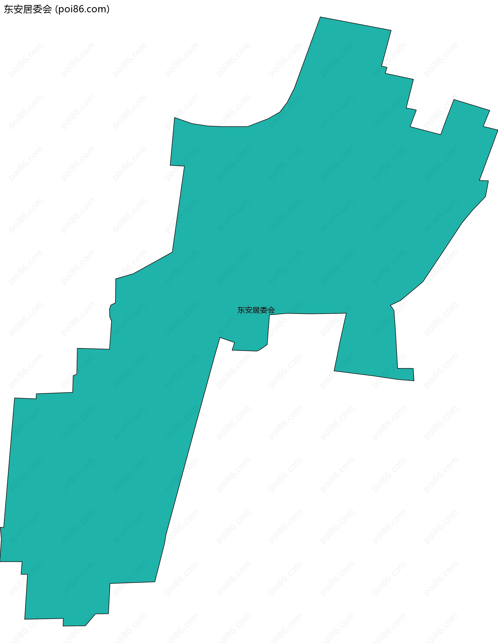 东安居委会边界地图