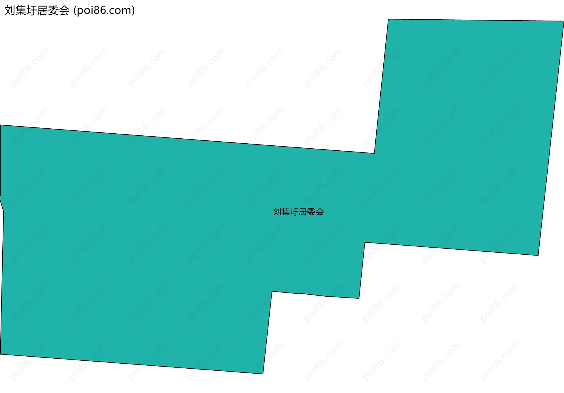 刘集圩居委会边界地图
