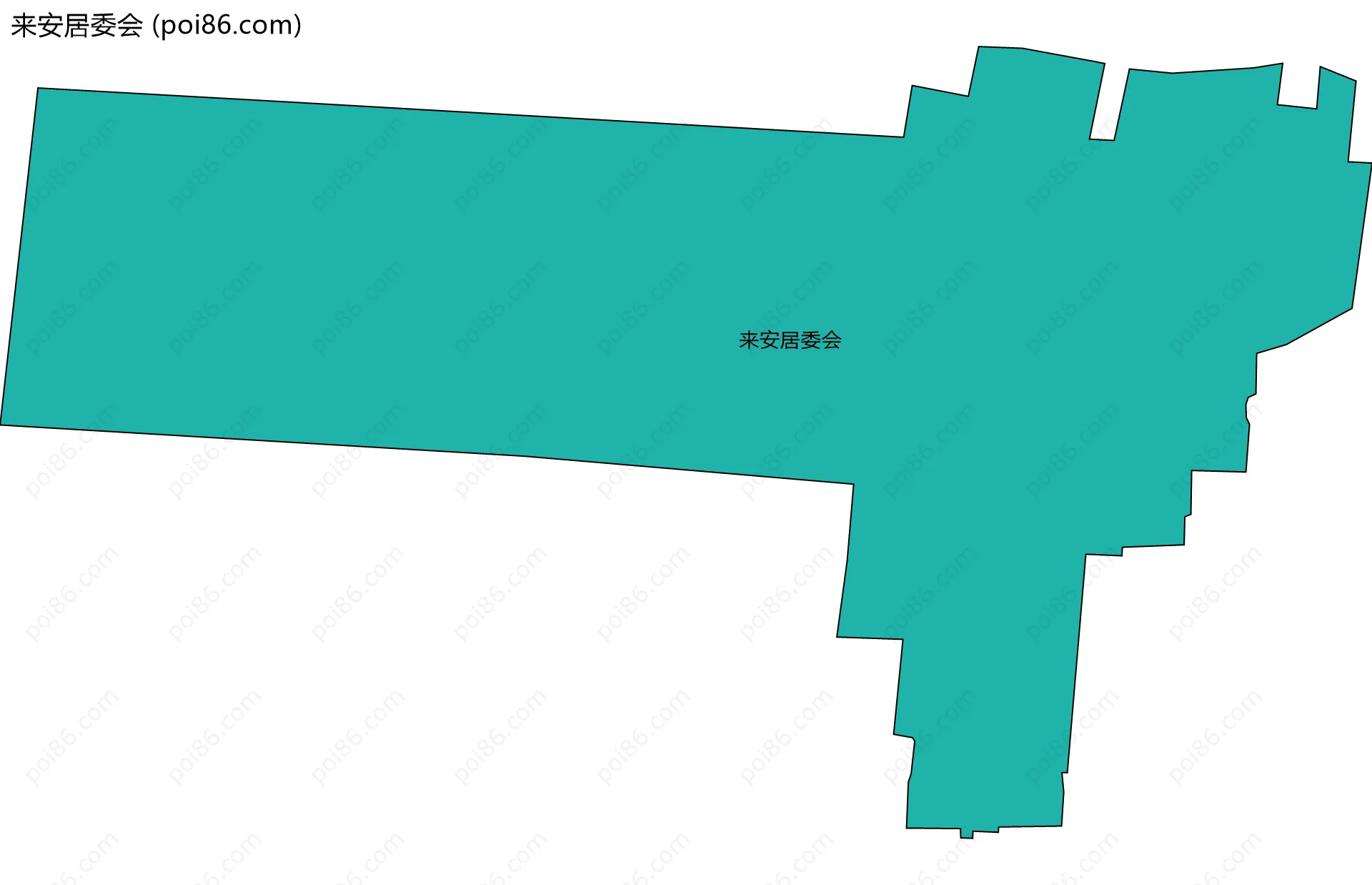 来安居委会边界地图