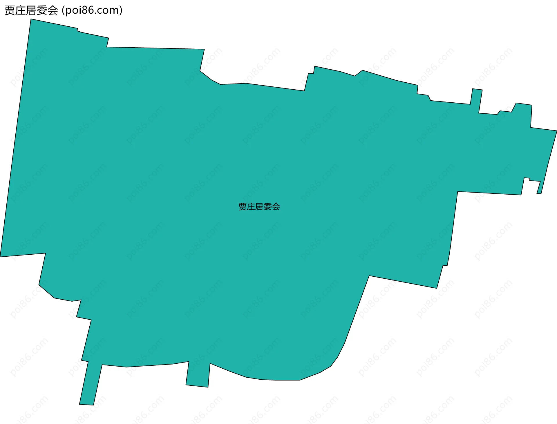 贾庄居委会边界地图