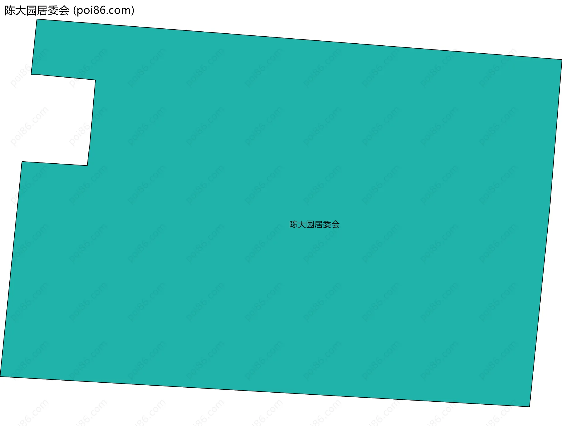 陈大园居委会边界地图