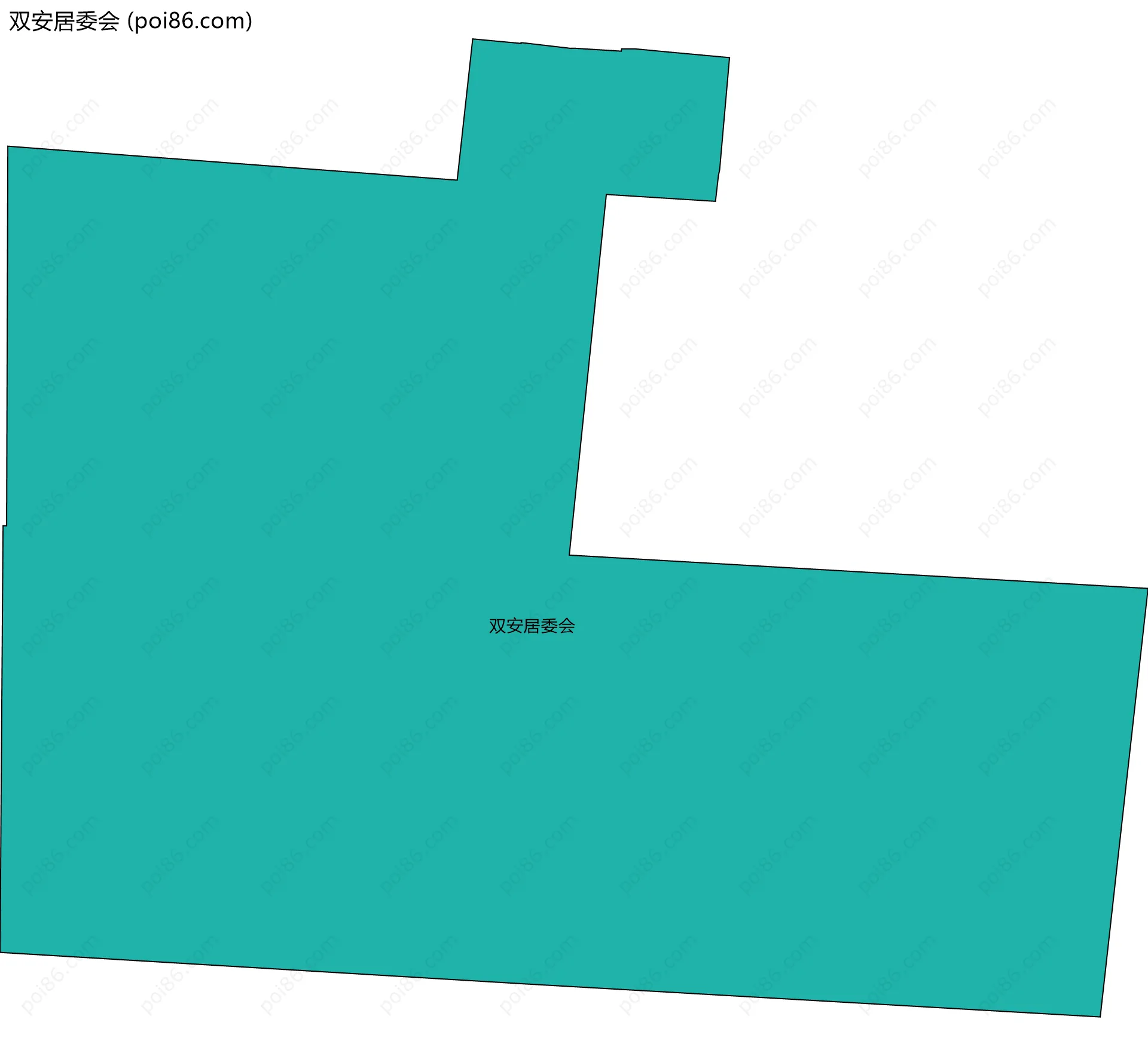 双安居委会边界地图