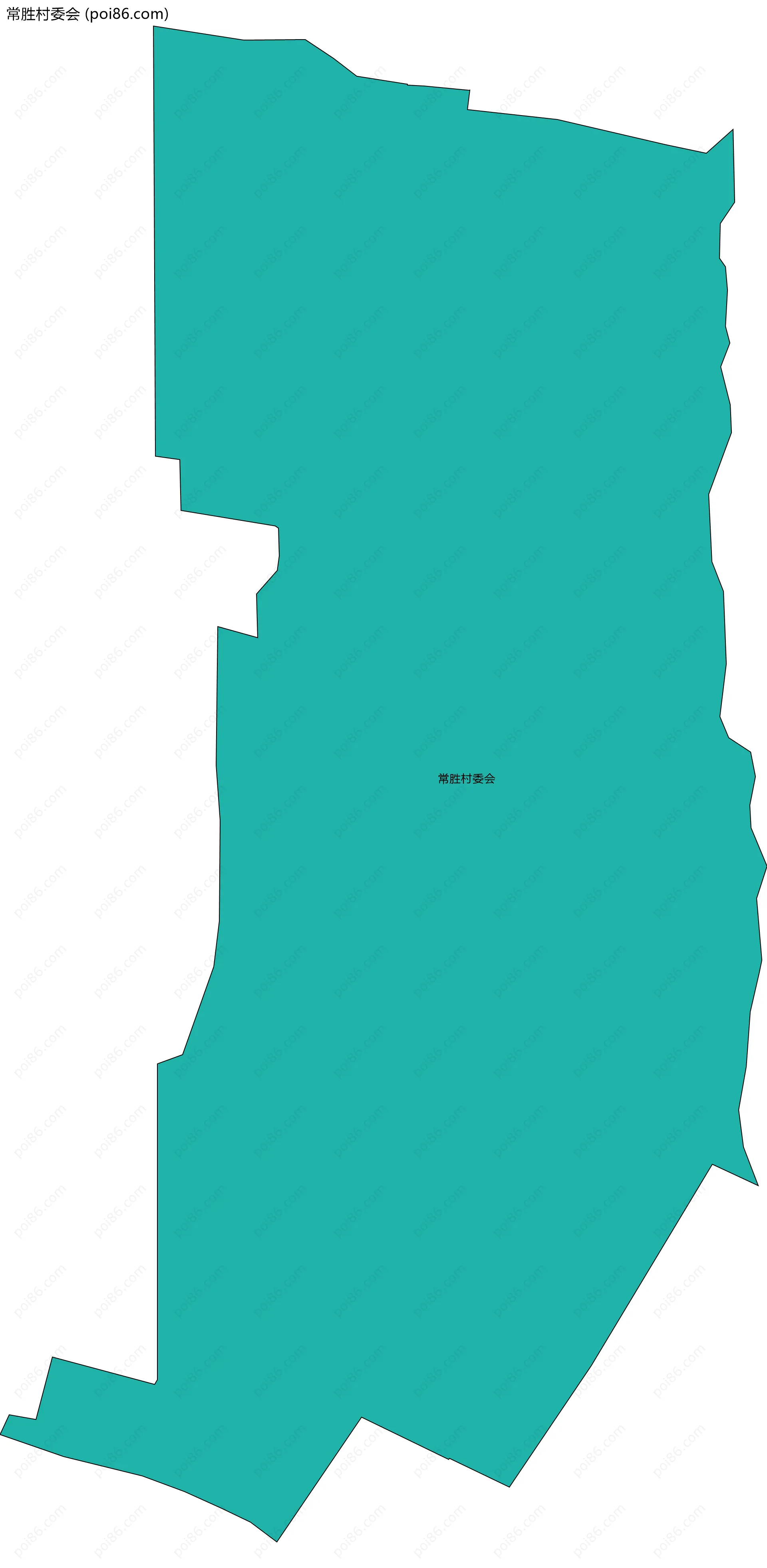 常胜村委会边界地图