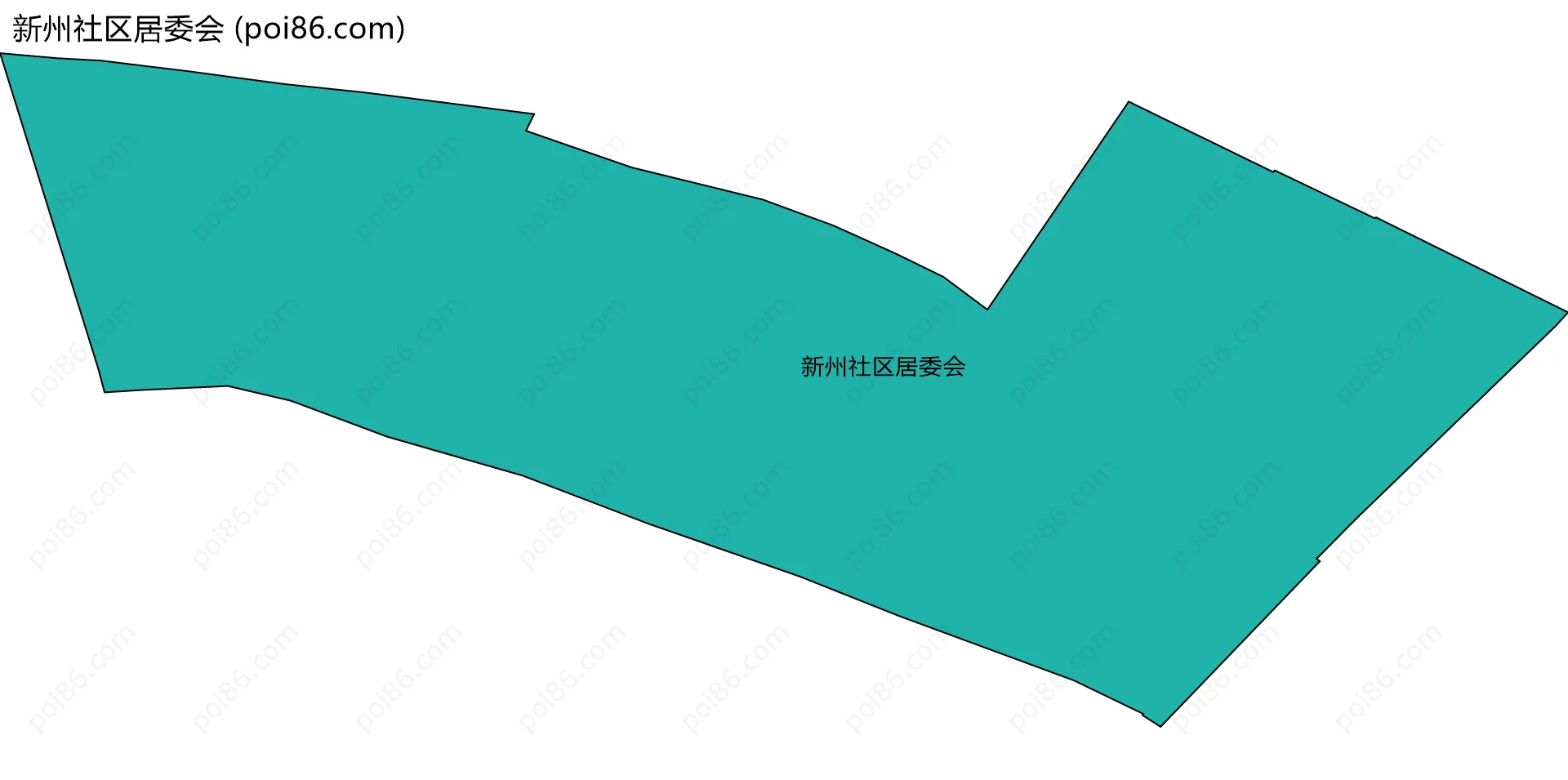 新州社区居委会边界地图