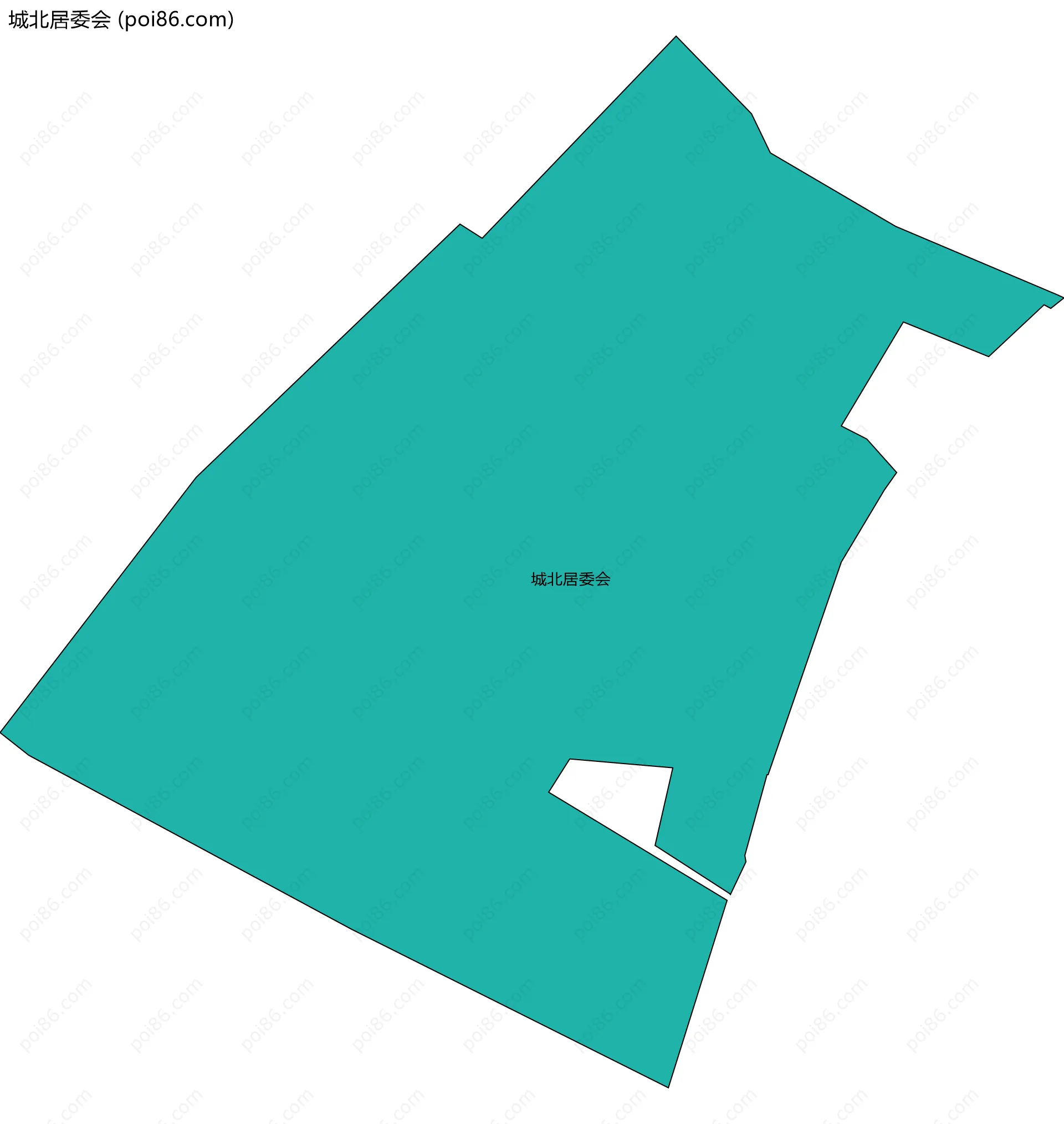 城北居委会边界地图