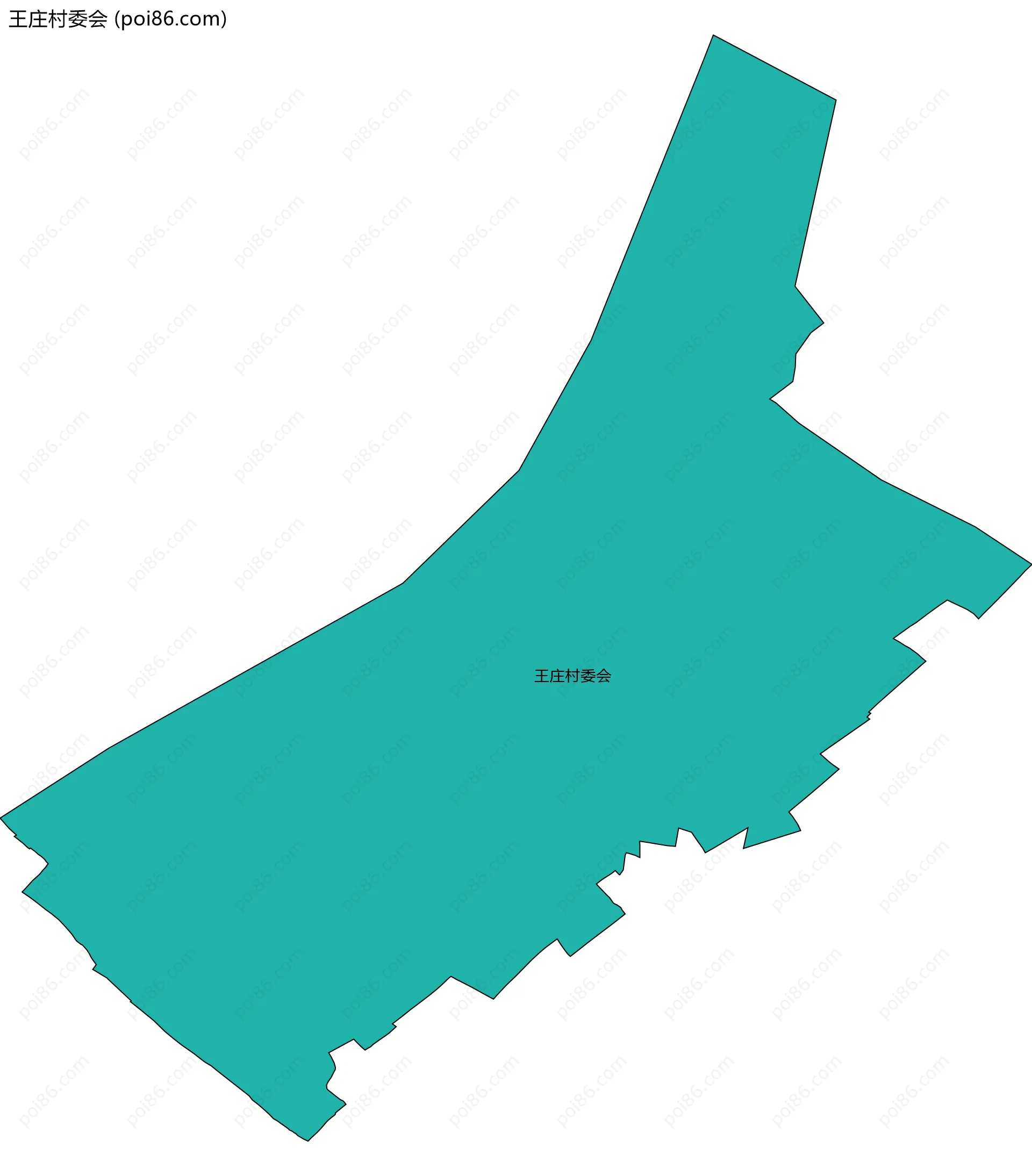 王庄村委会边界地图
