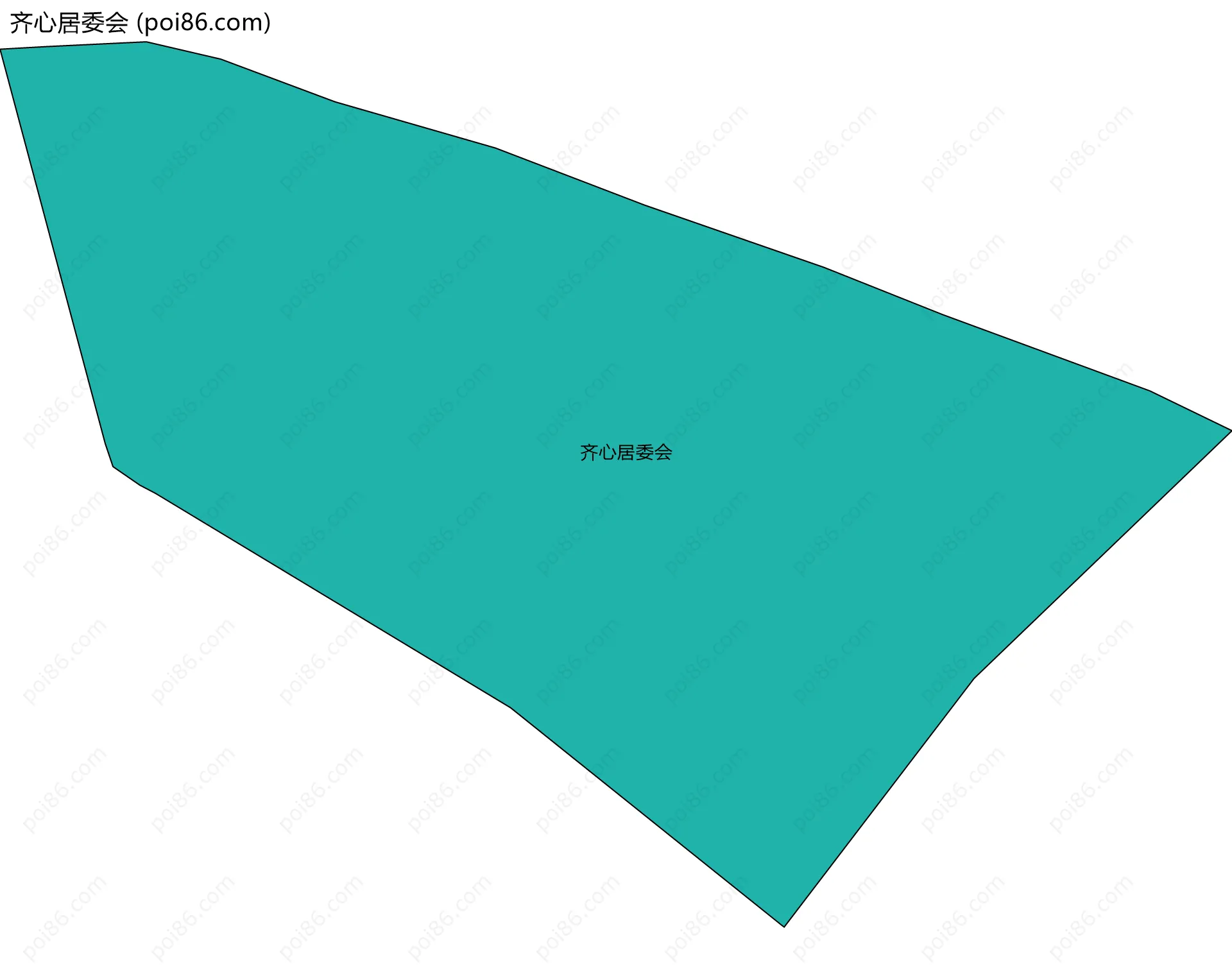 齐心居委会边界地图