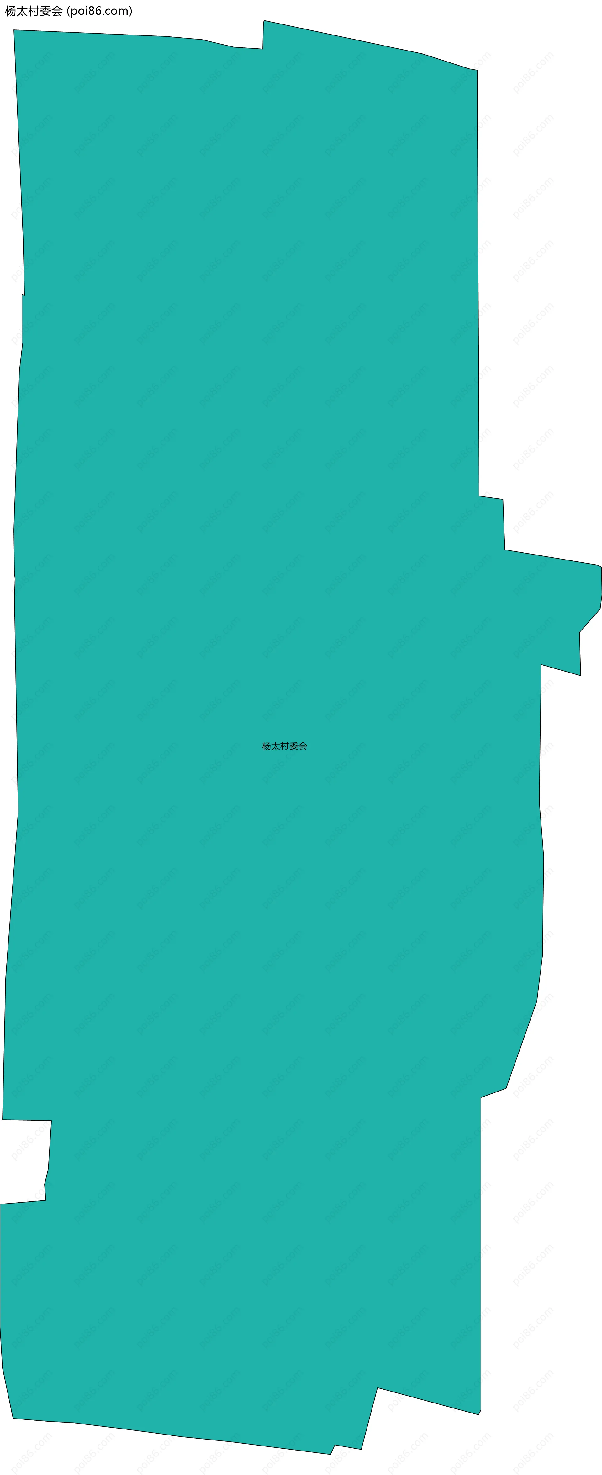 杨太村委会边界地图