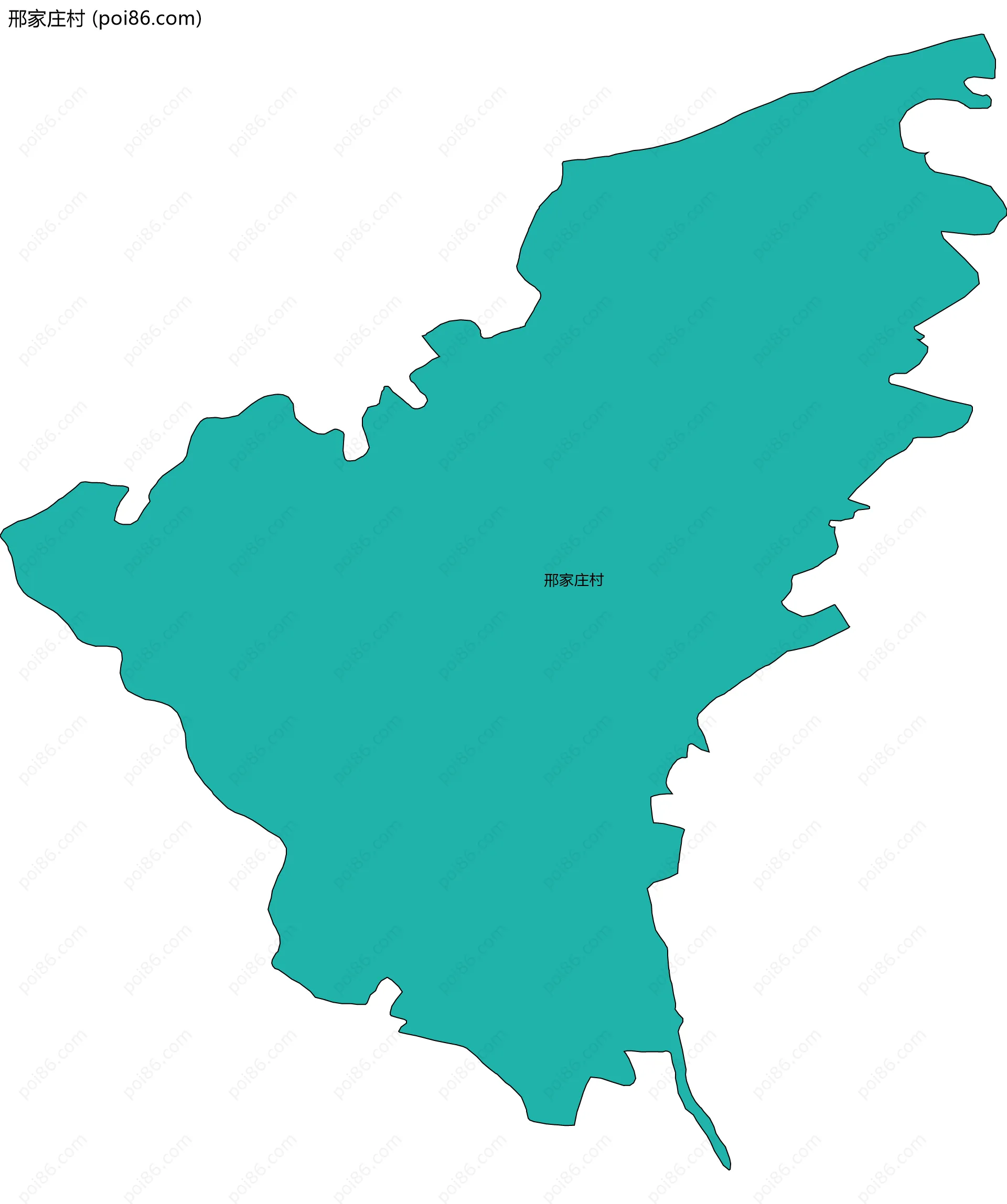 邢家庄村边界地图