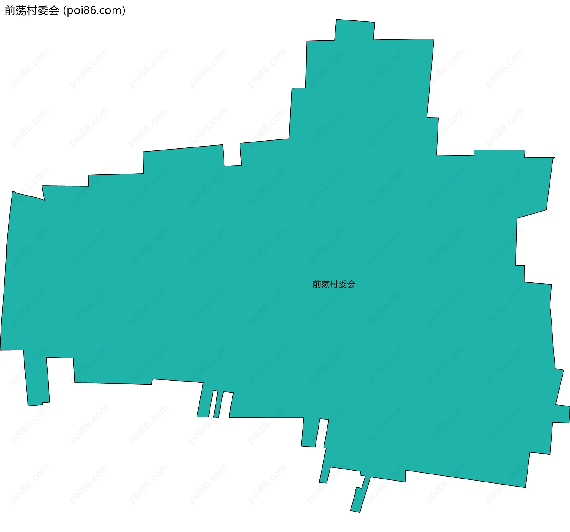 前荡村委会边界地图