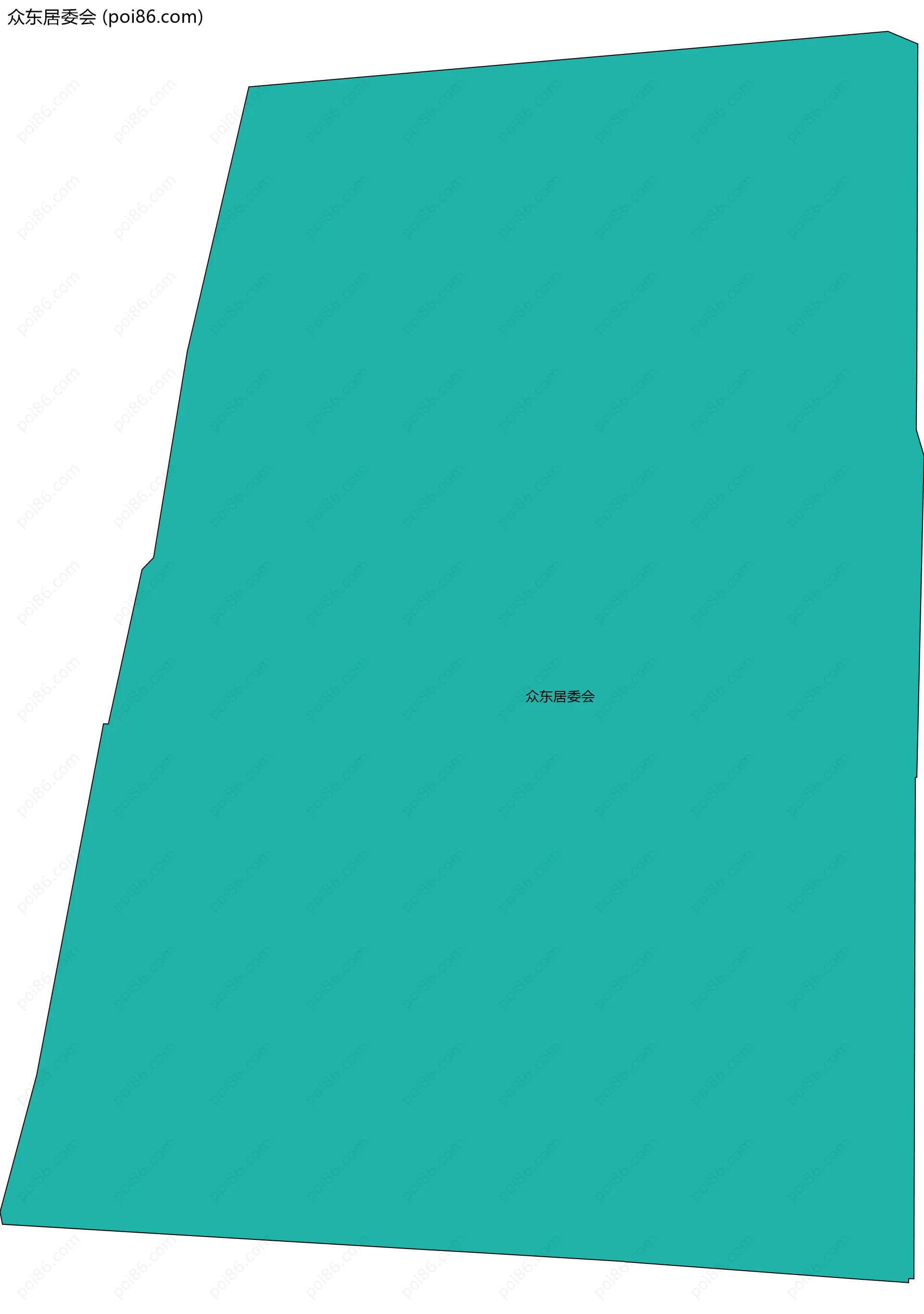 众东居委会边界地图