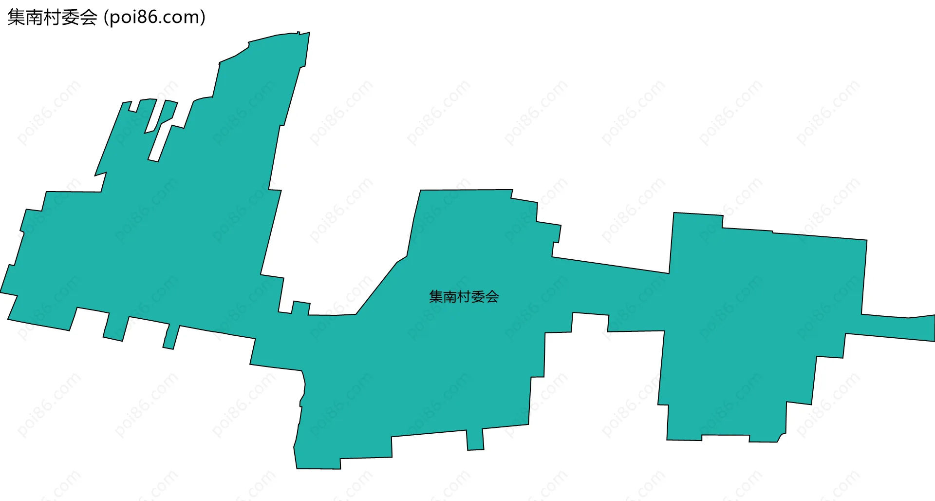 集南村委会边界地图