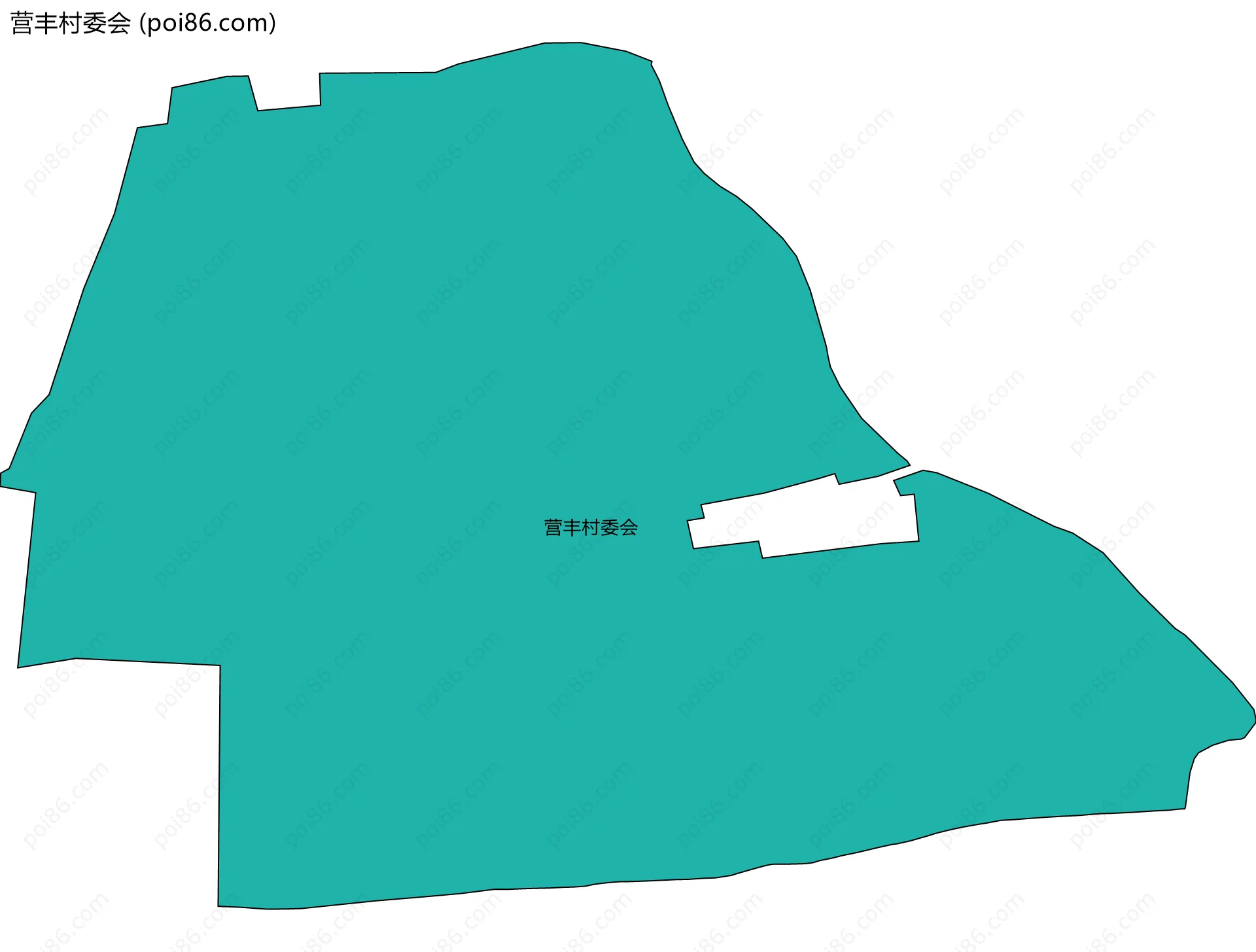 营丰村委会边界地图
