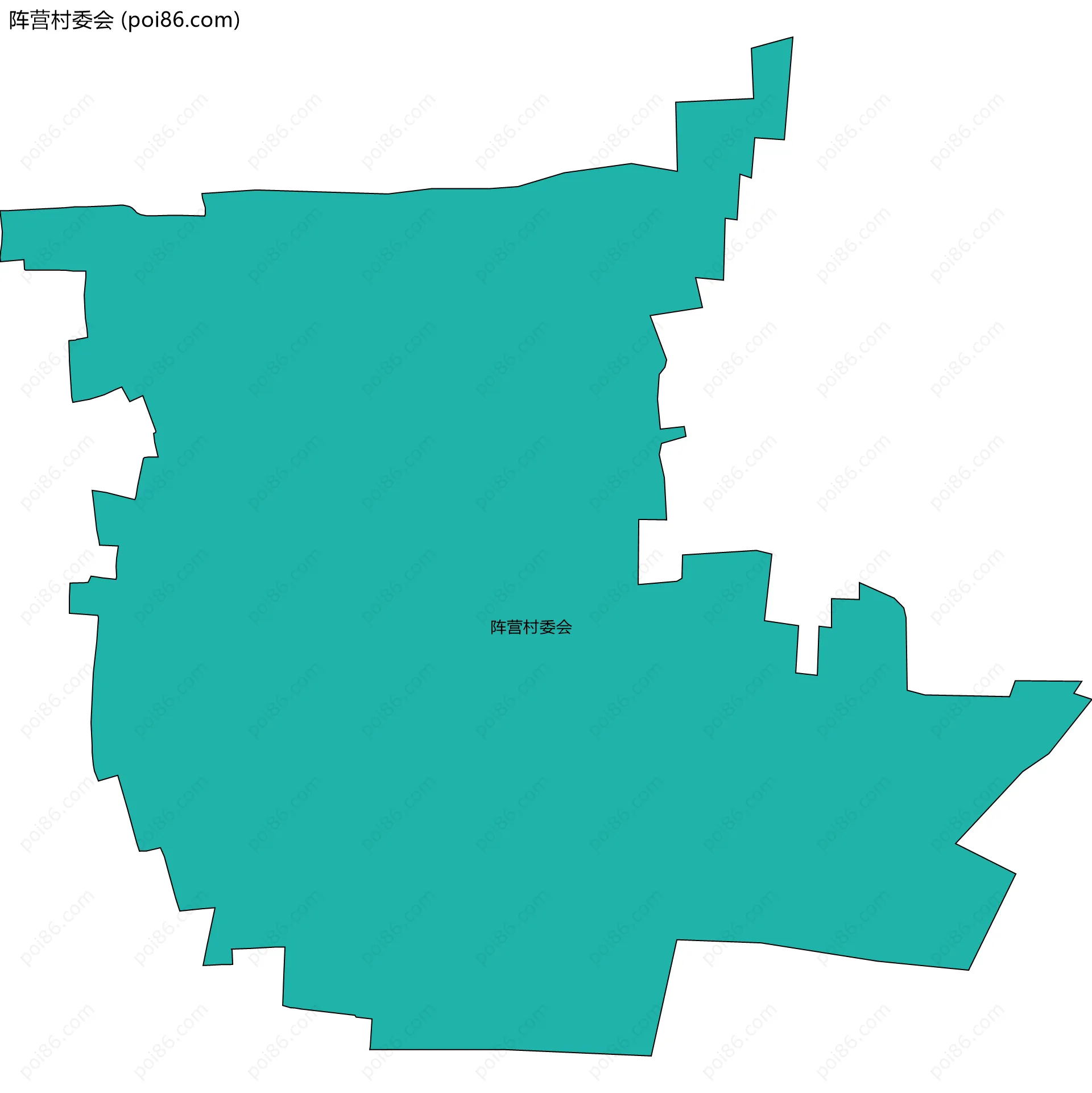阵营村委会边界地图
