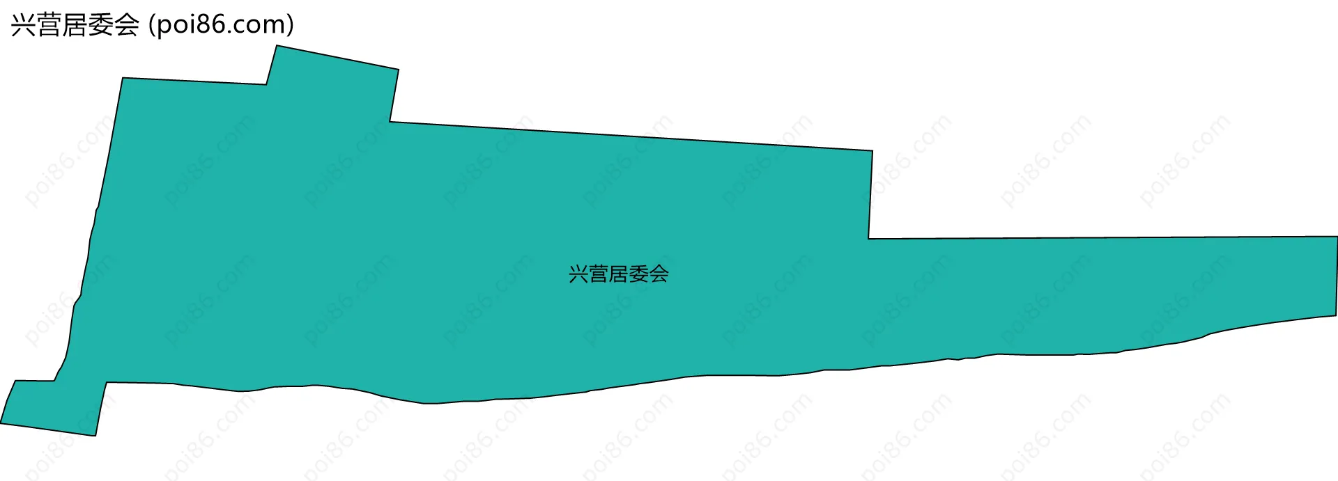 兴营居委会边界地图