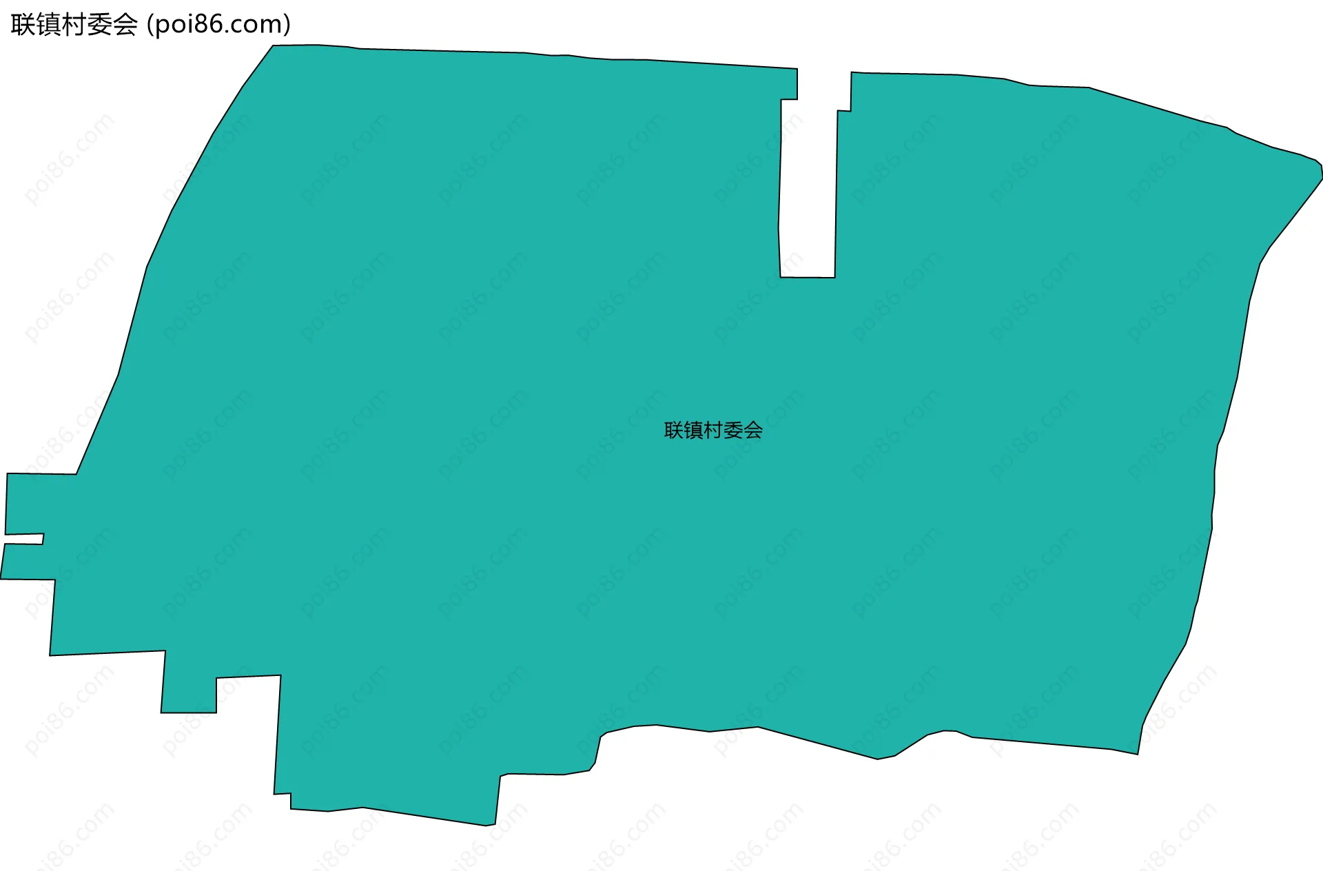联镇村委会边界地图