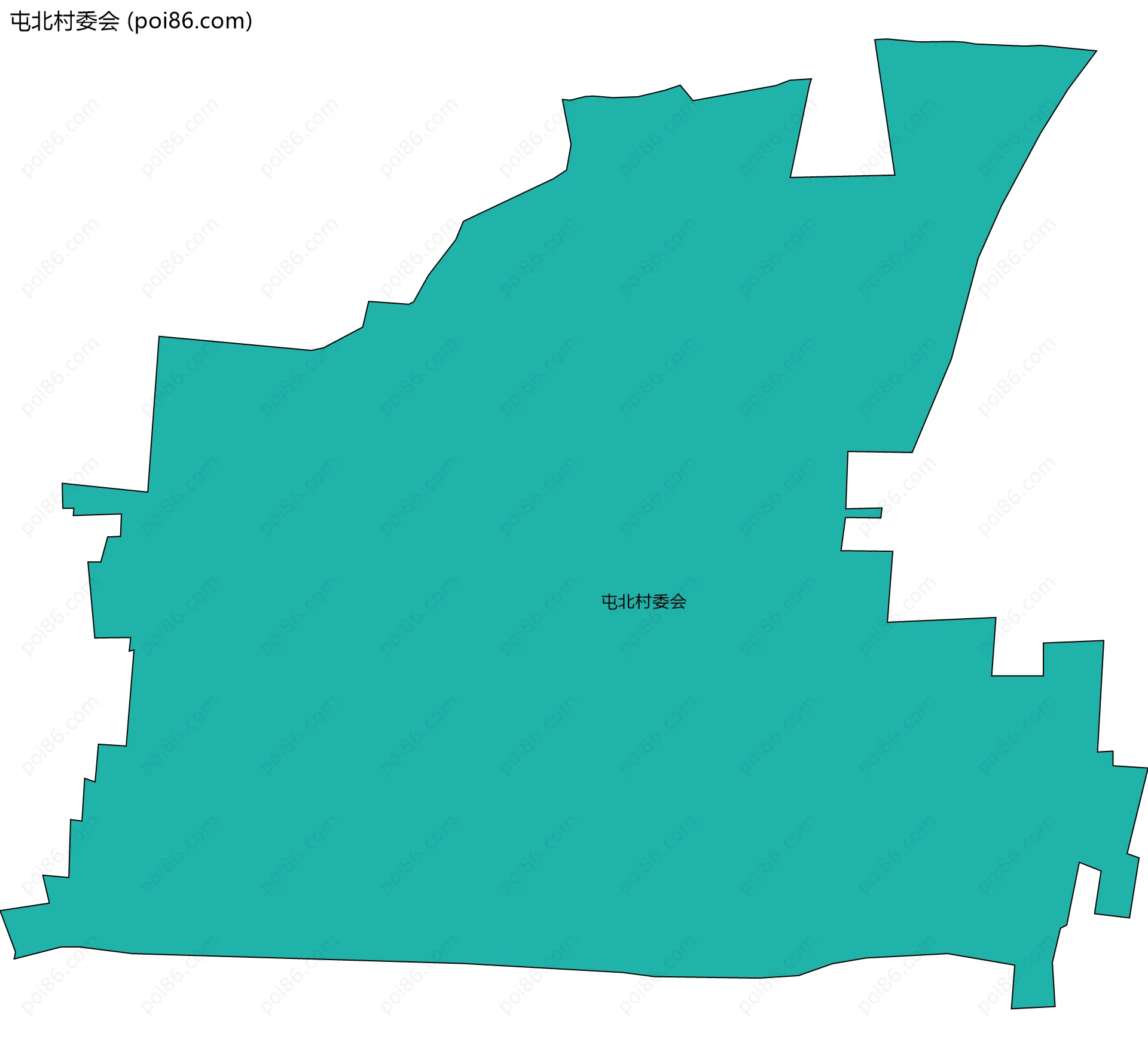 屯北村委会边界地图