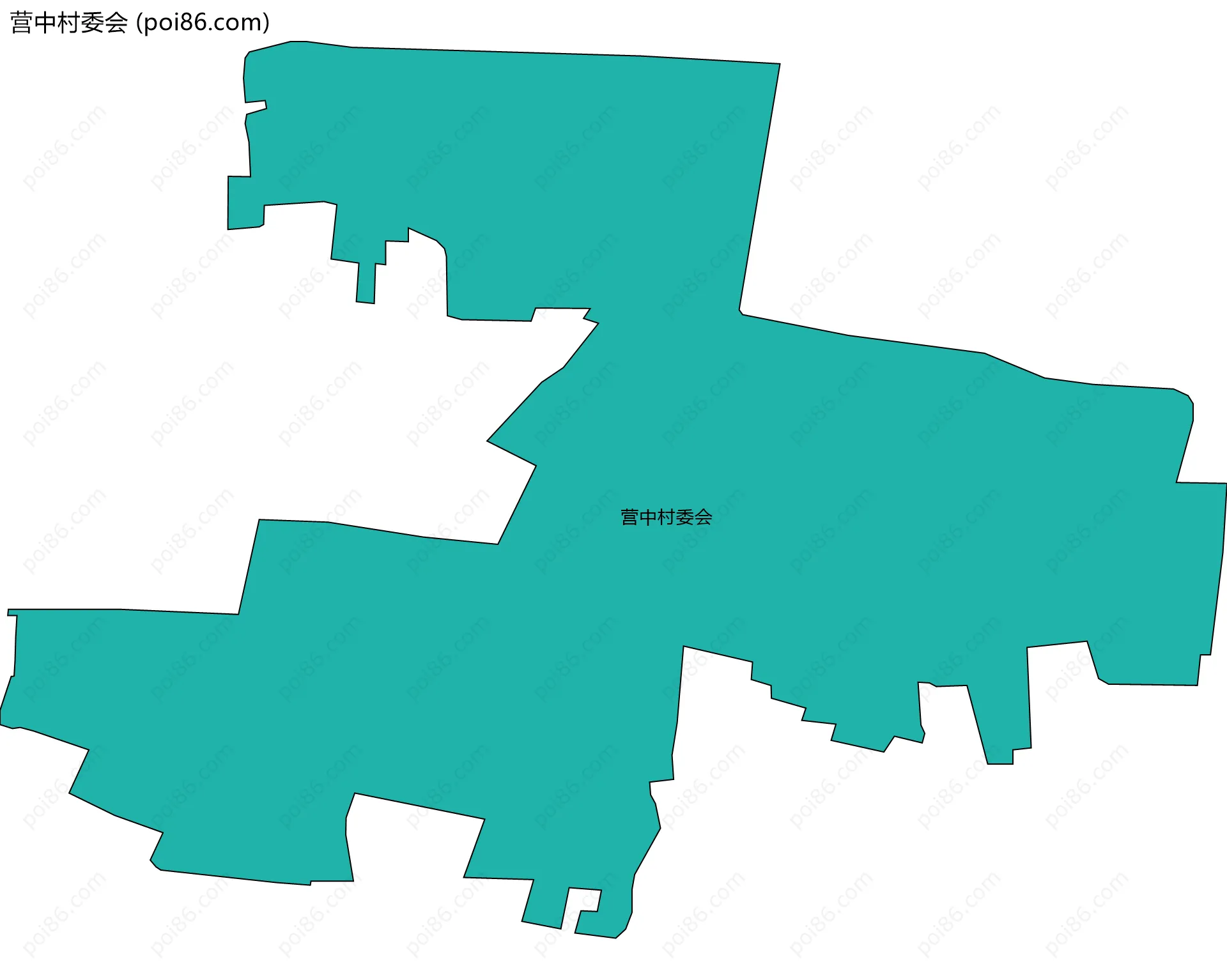 营中村委会边界地图