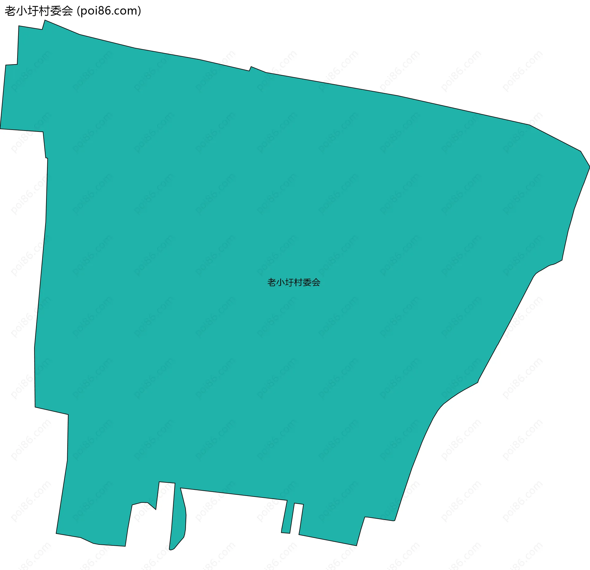老小圩村委会边界地图