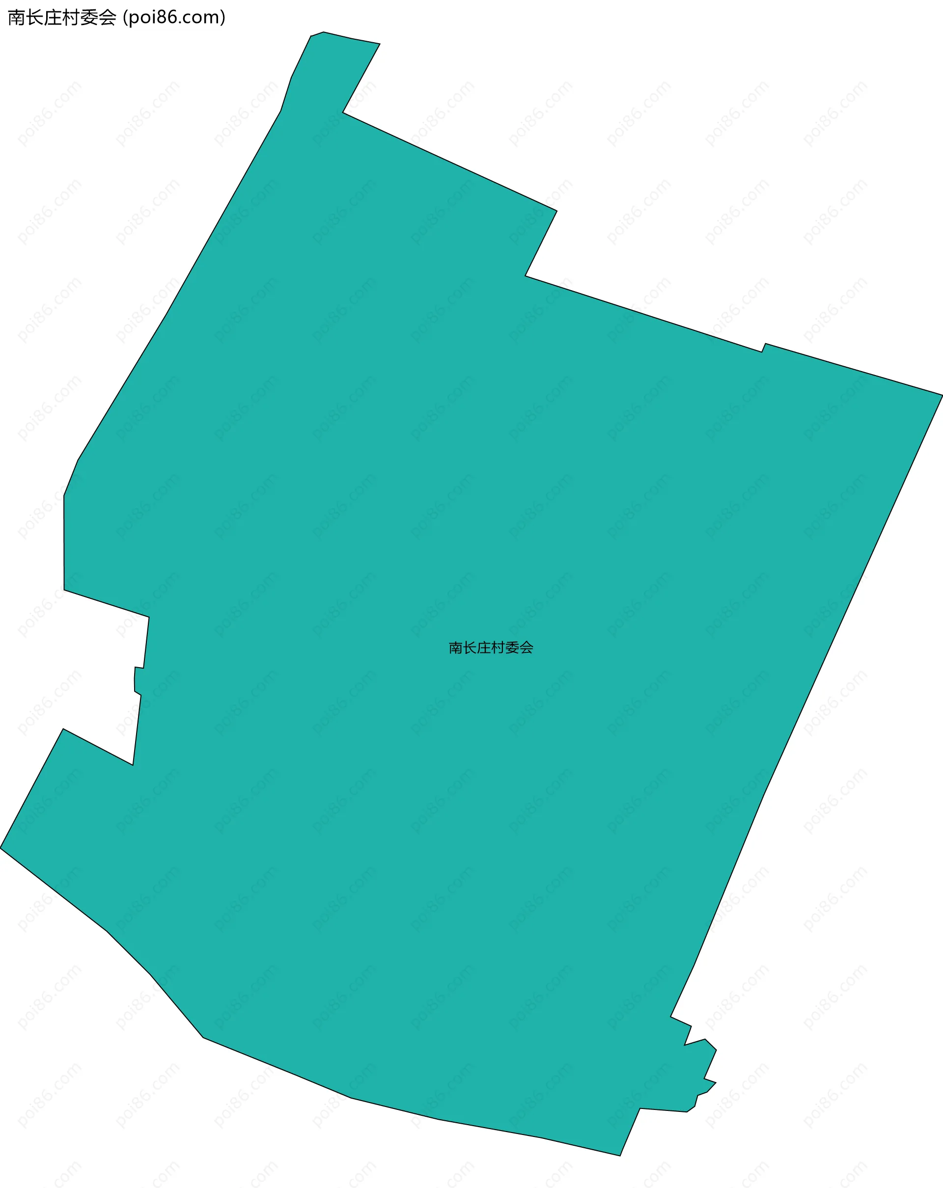 南长庄村委会边界地图