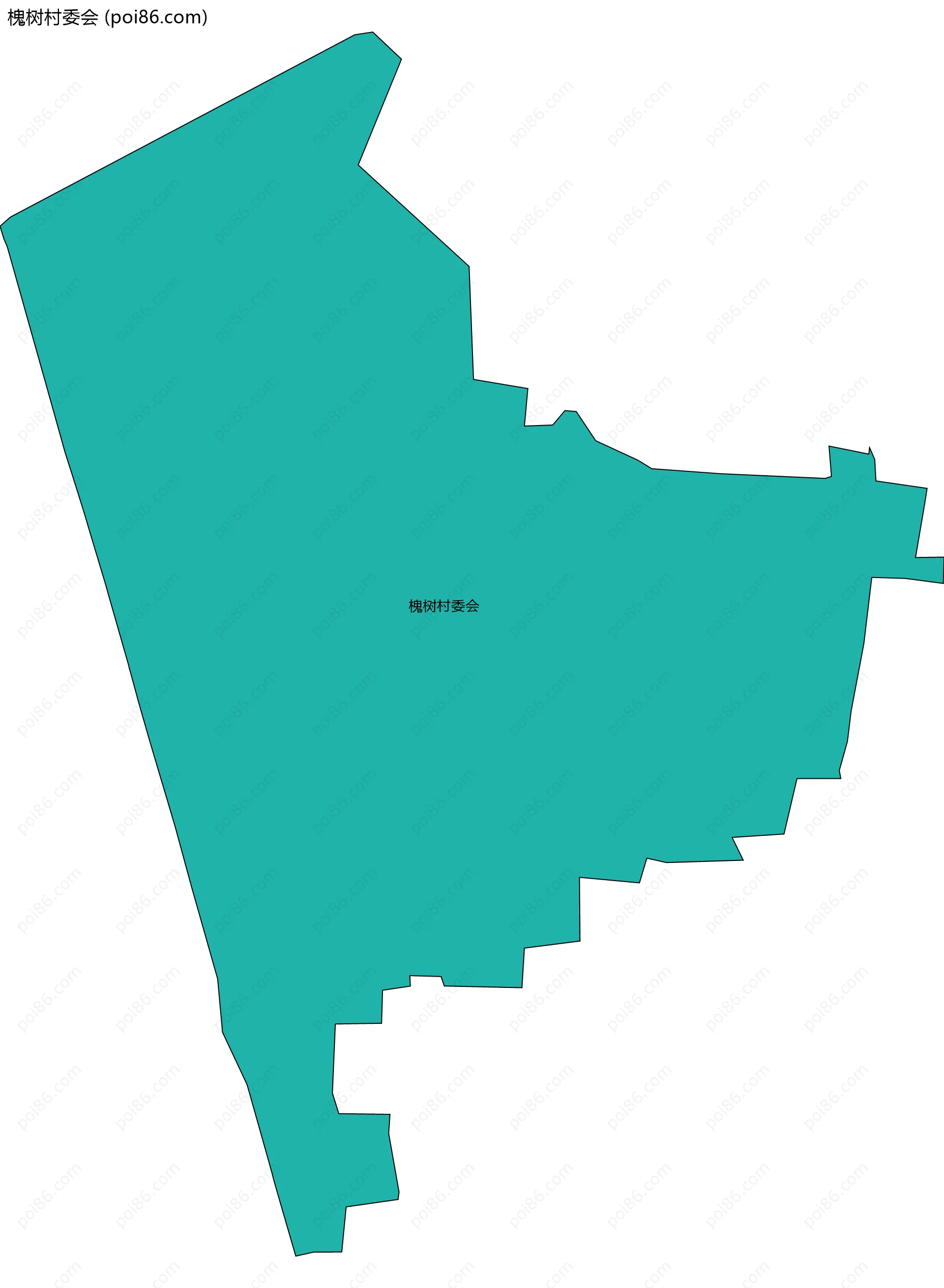 槐树村委会边界地图