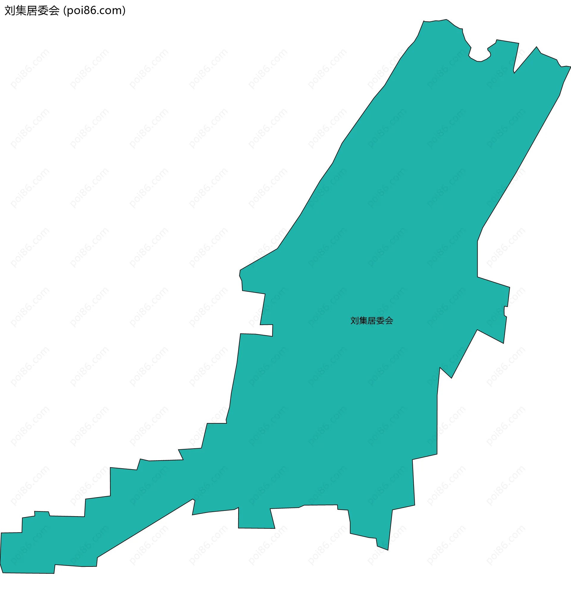刘集居委会边界地图