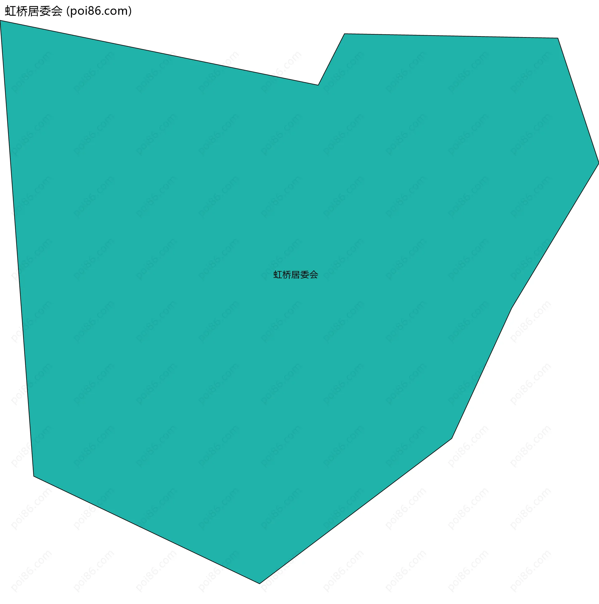虹桥居委会边界地图