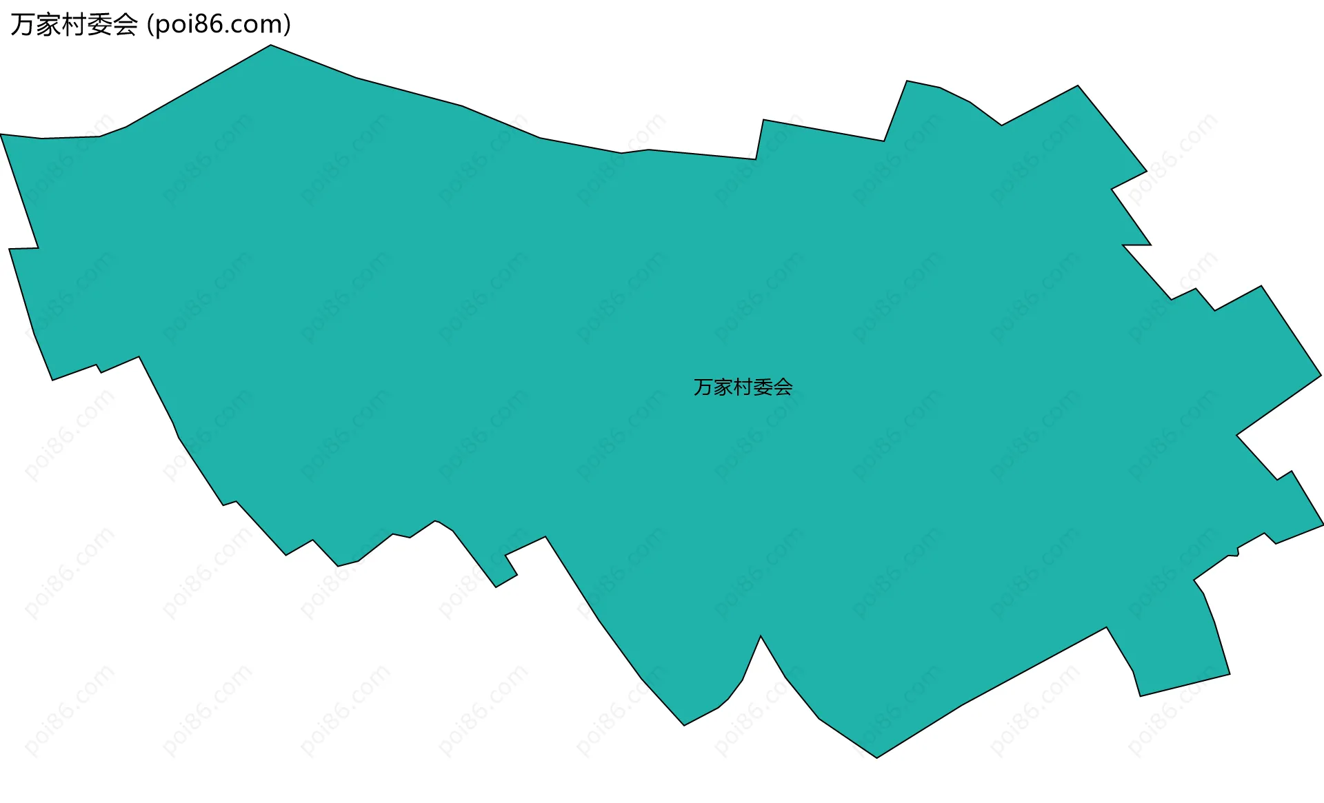 万家村委会边界地图