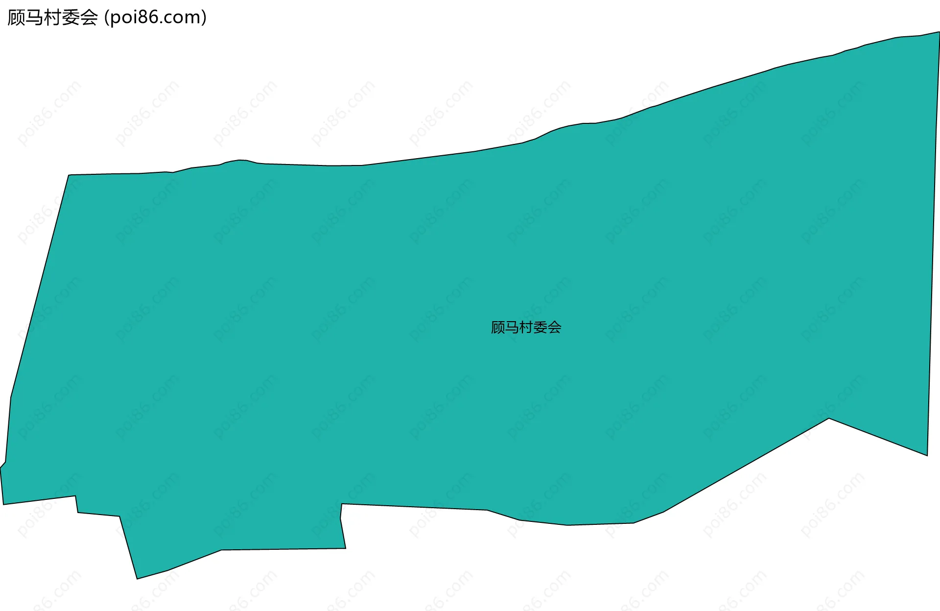 顾马村委会边界地图