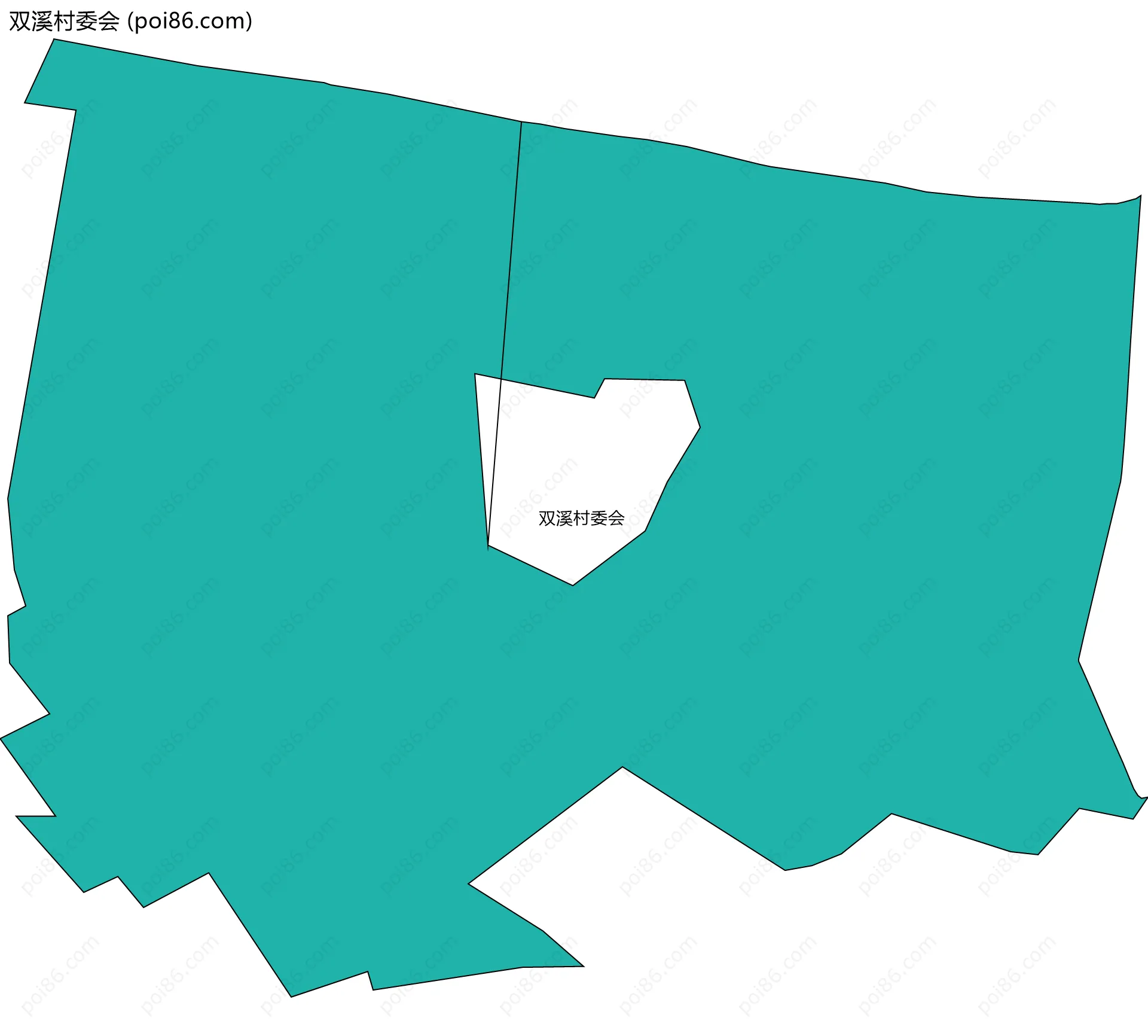 双溪村委会边界地图