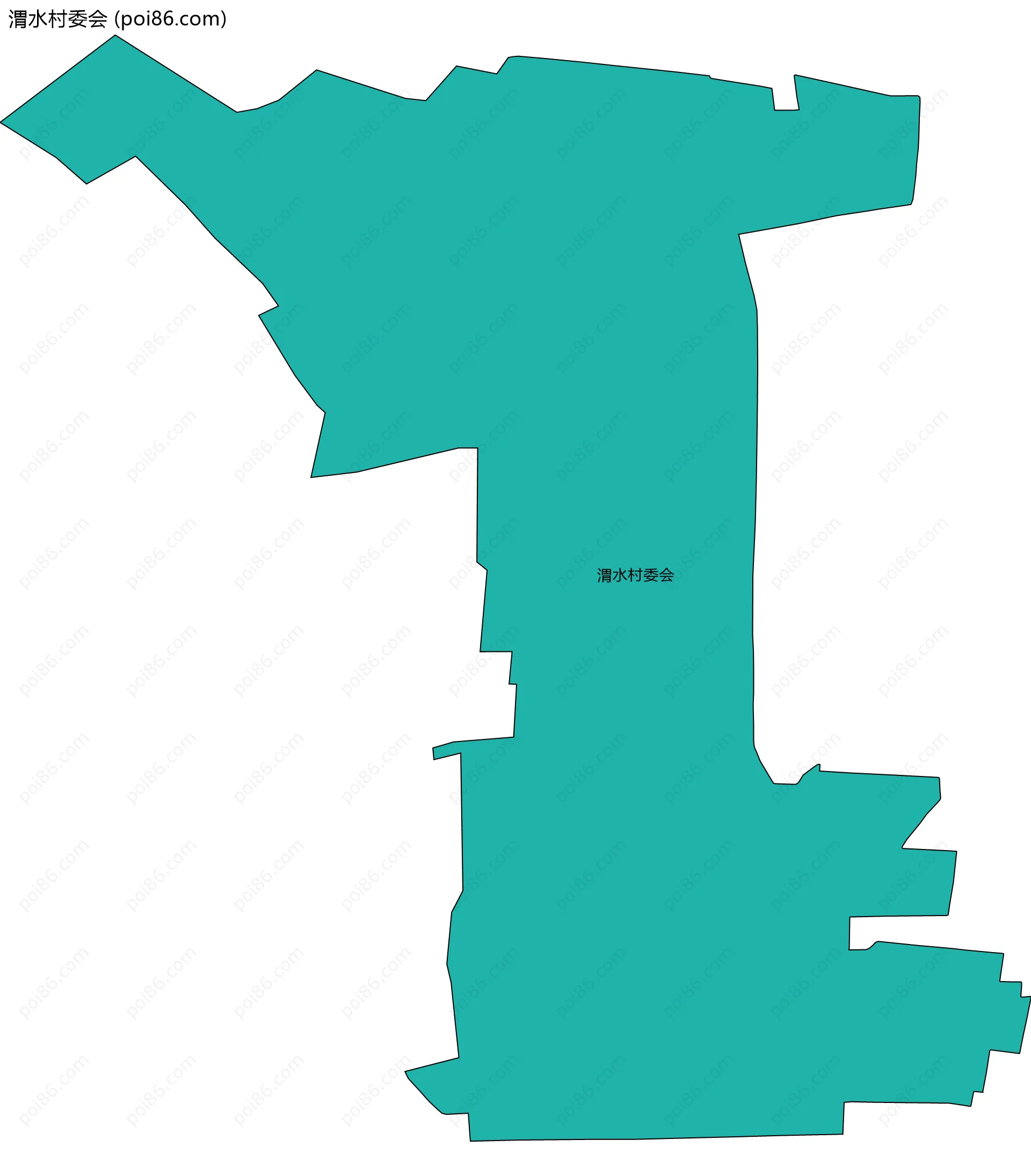 渭水村委会边界地图