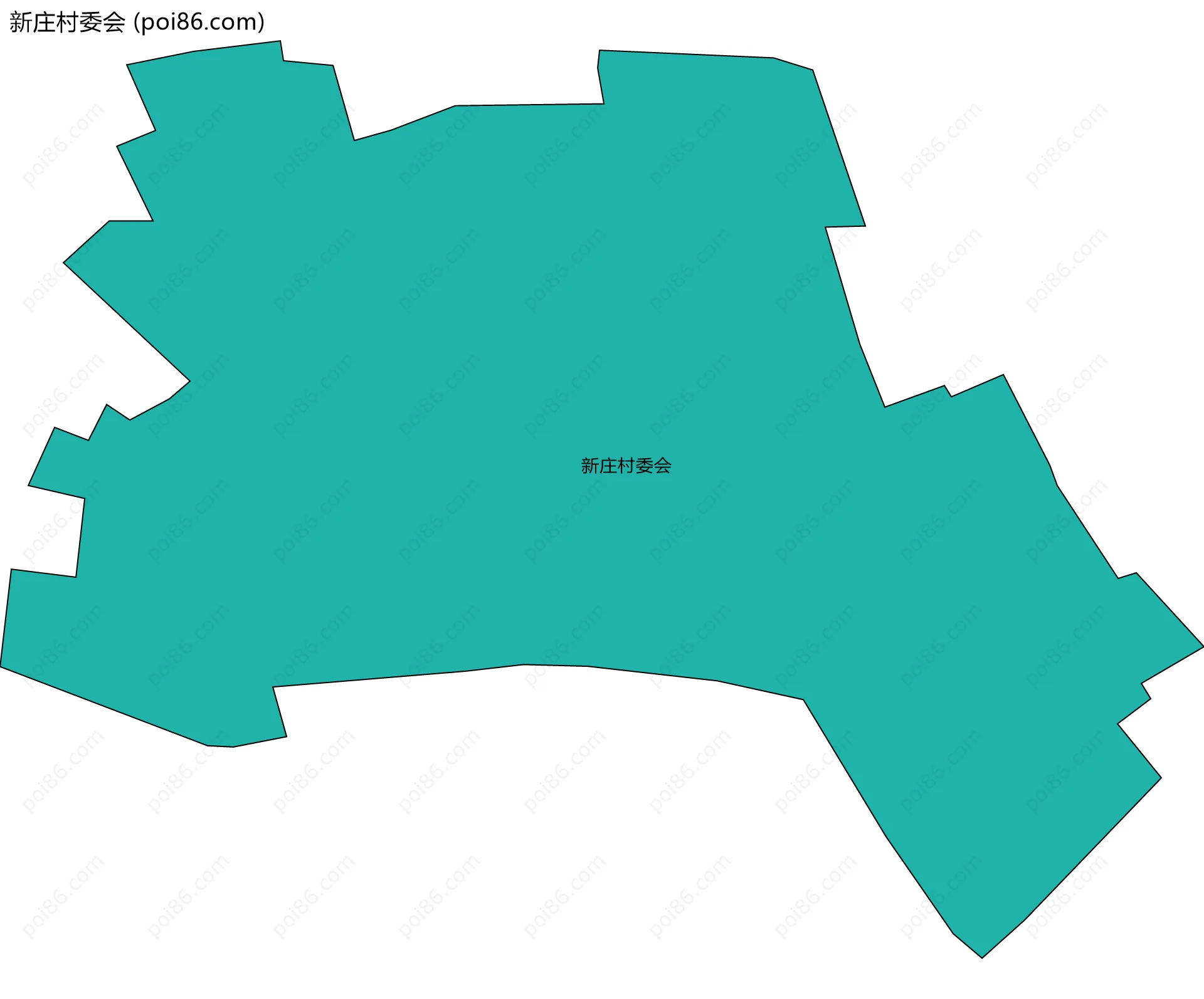 新庄村委会边界地图