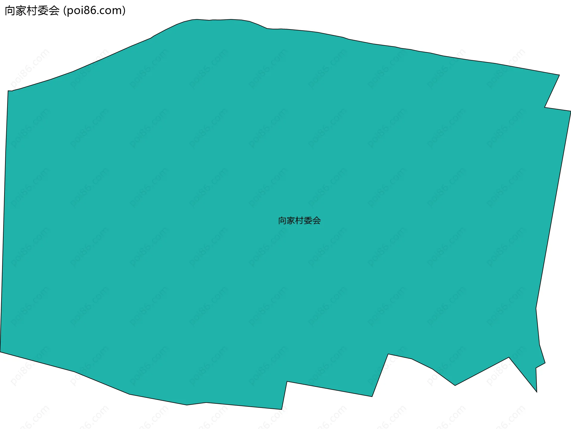 向家村委会边界地图