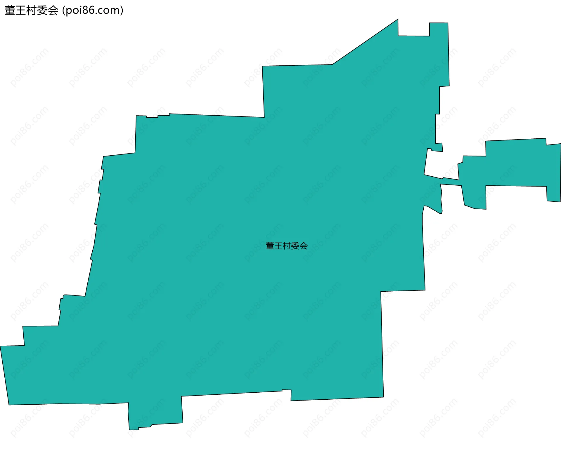 董王村委会边界地图