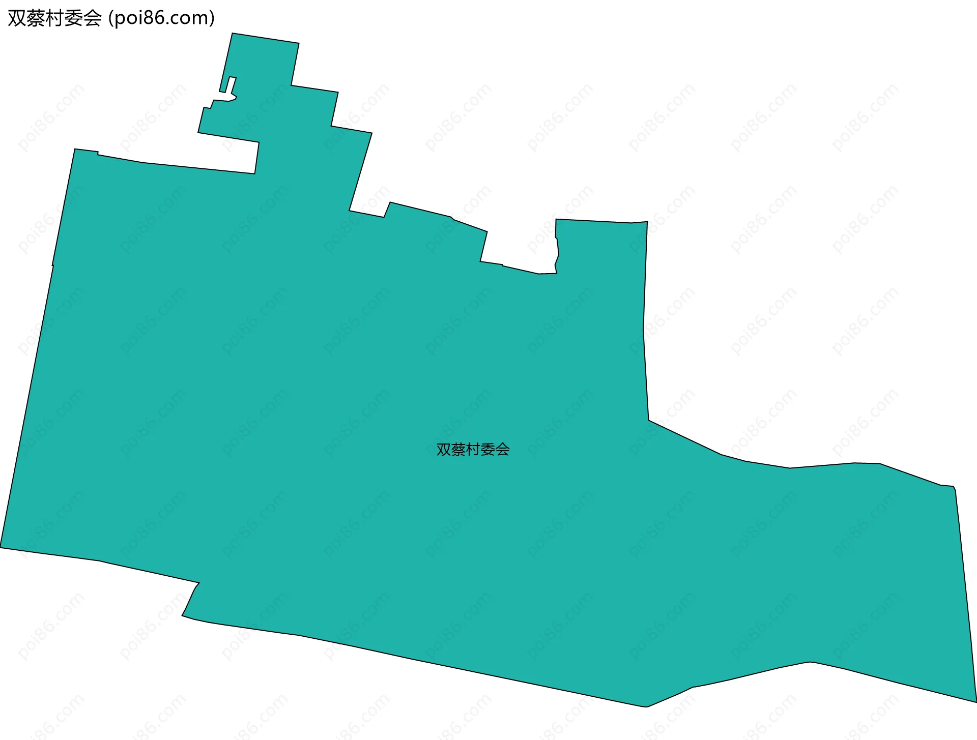 双蔡村委会边界地图