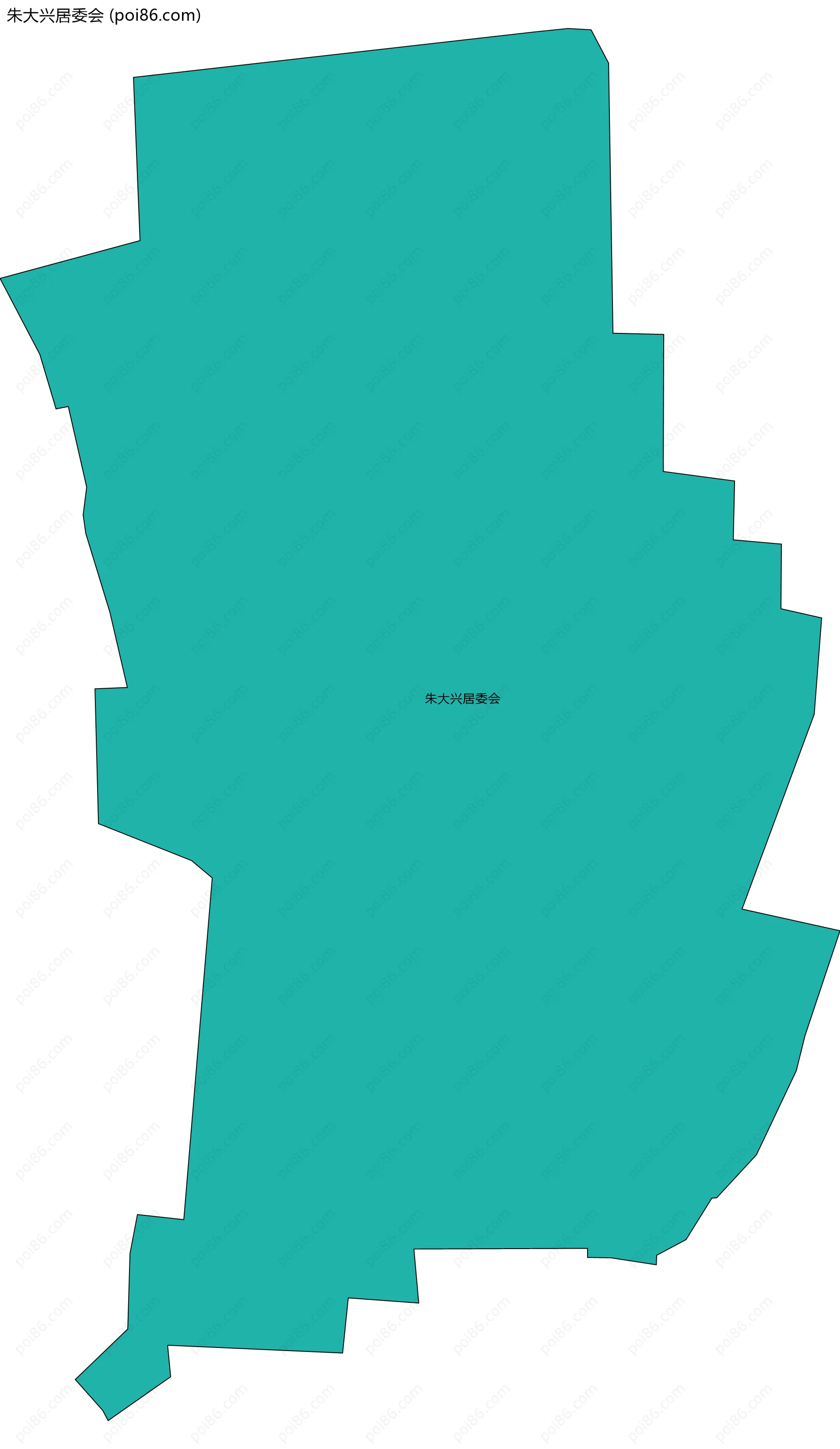 朱大兴居委会边界地图