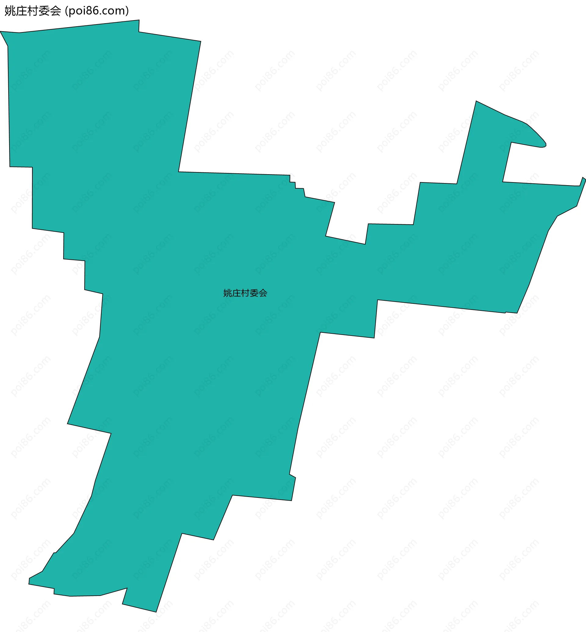 姚庄村委会边界地图