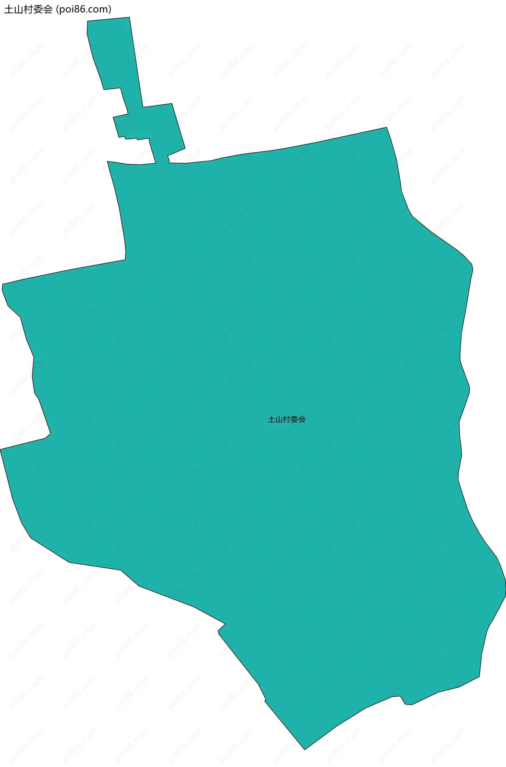 土山村委会边界地图