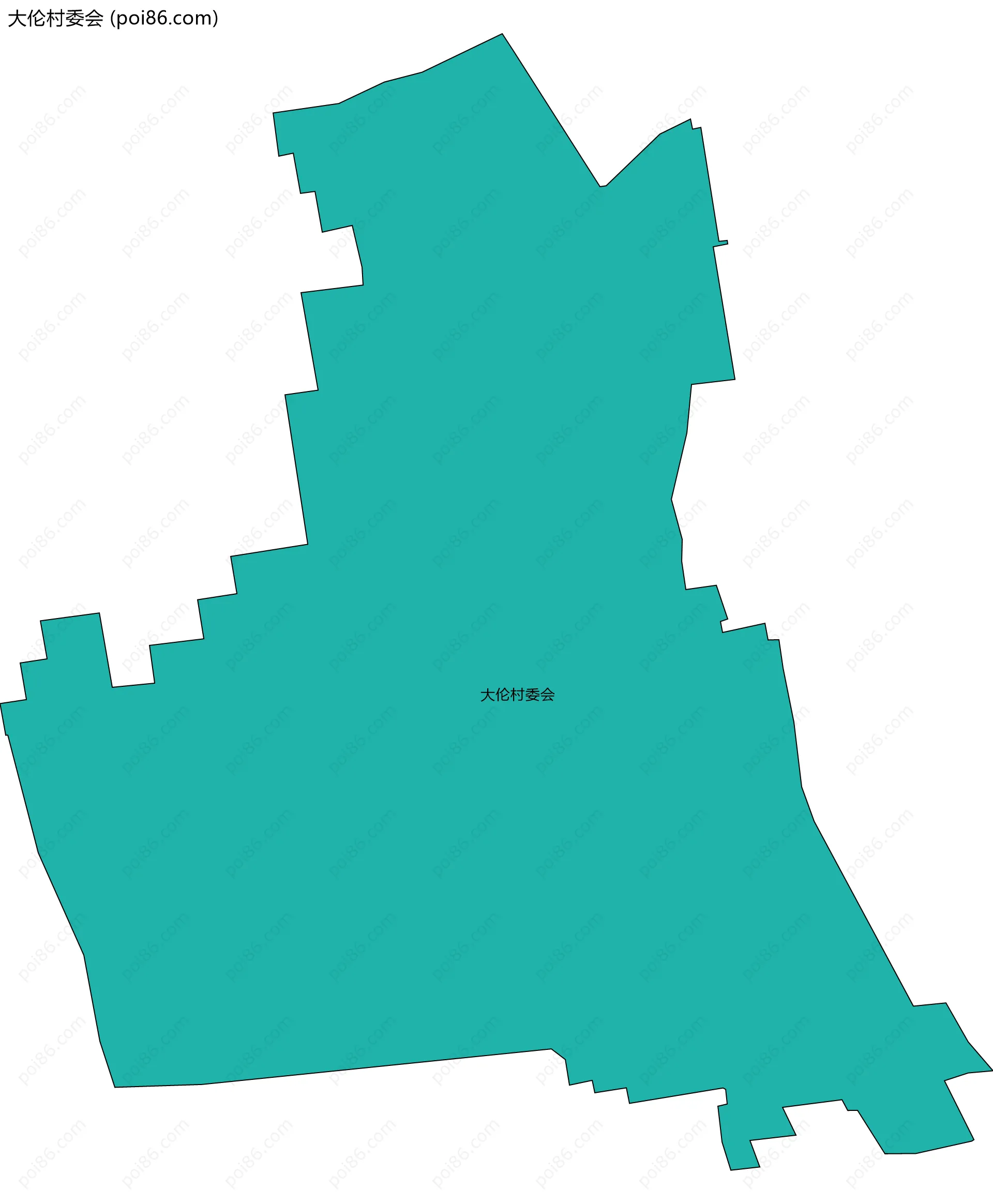 大伦村委会边界地图